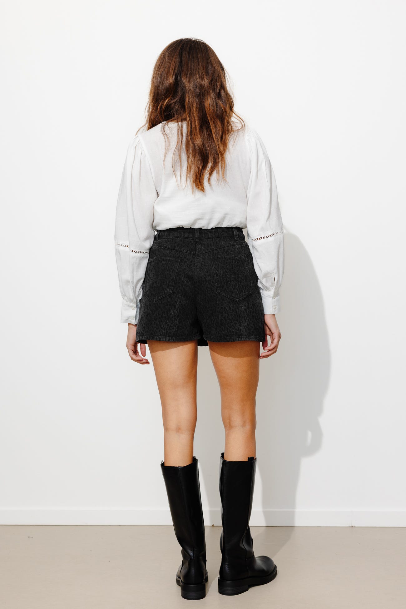 Minifalda pantalón de leopardo