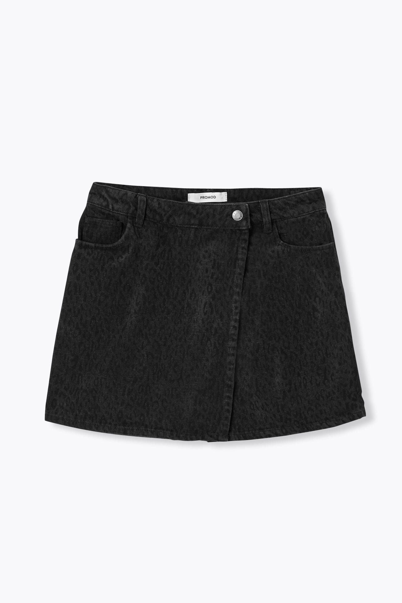 Minifalda pantalón de leopardo