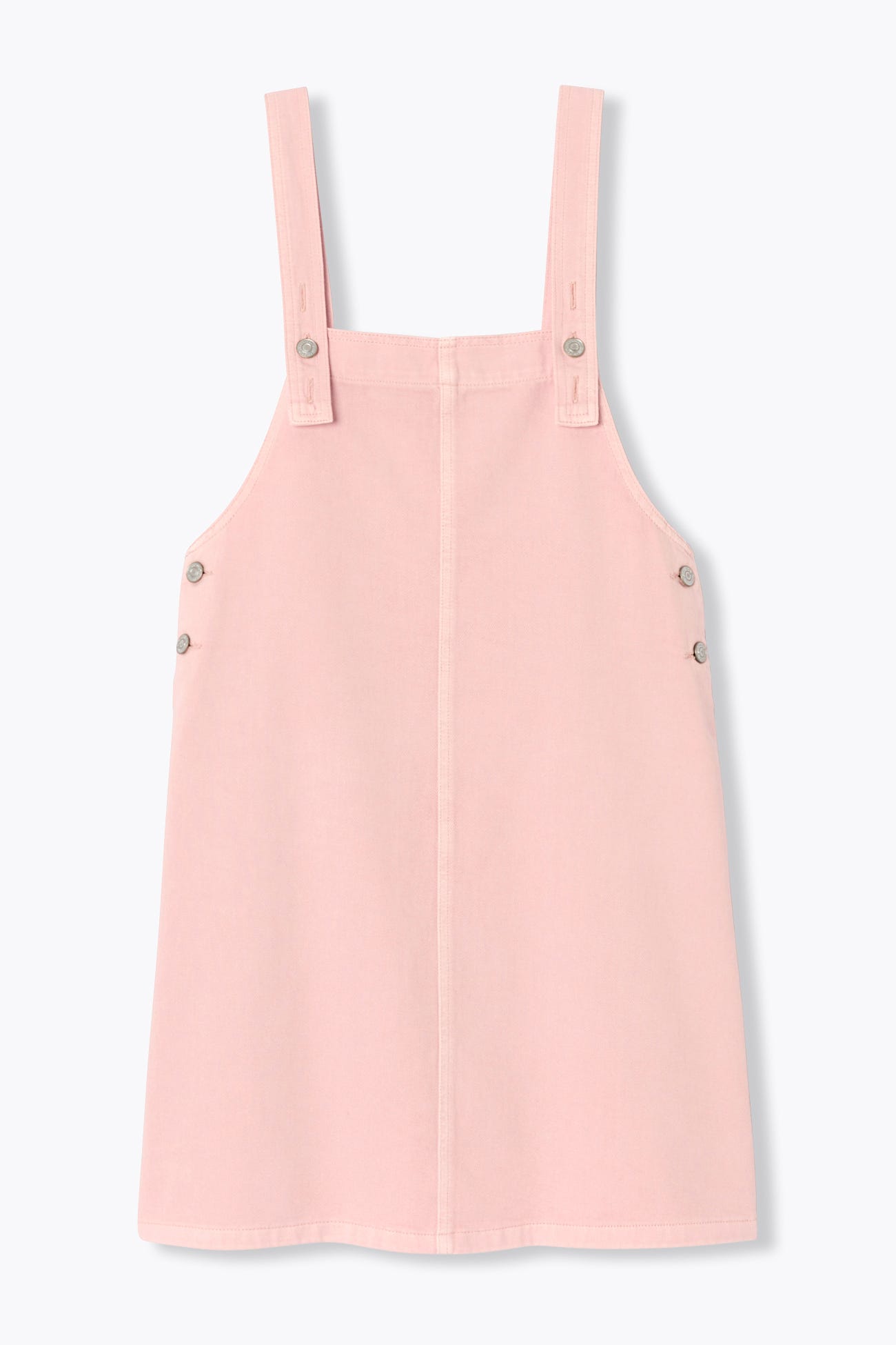 Short denim dungaree dress