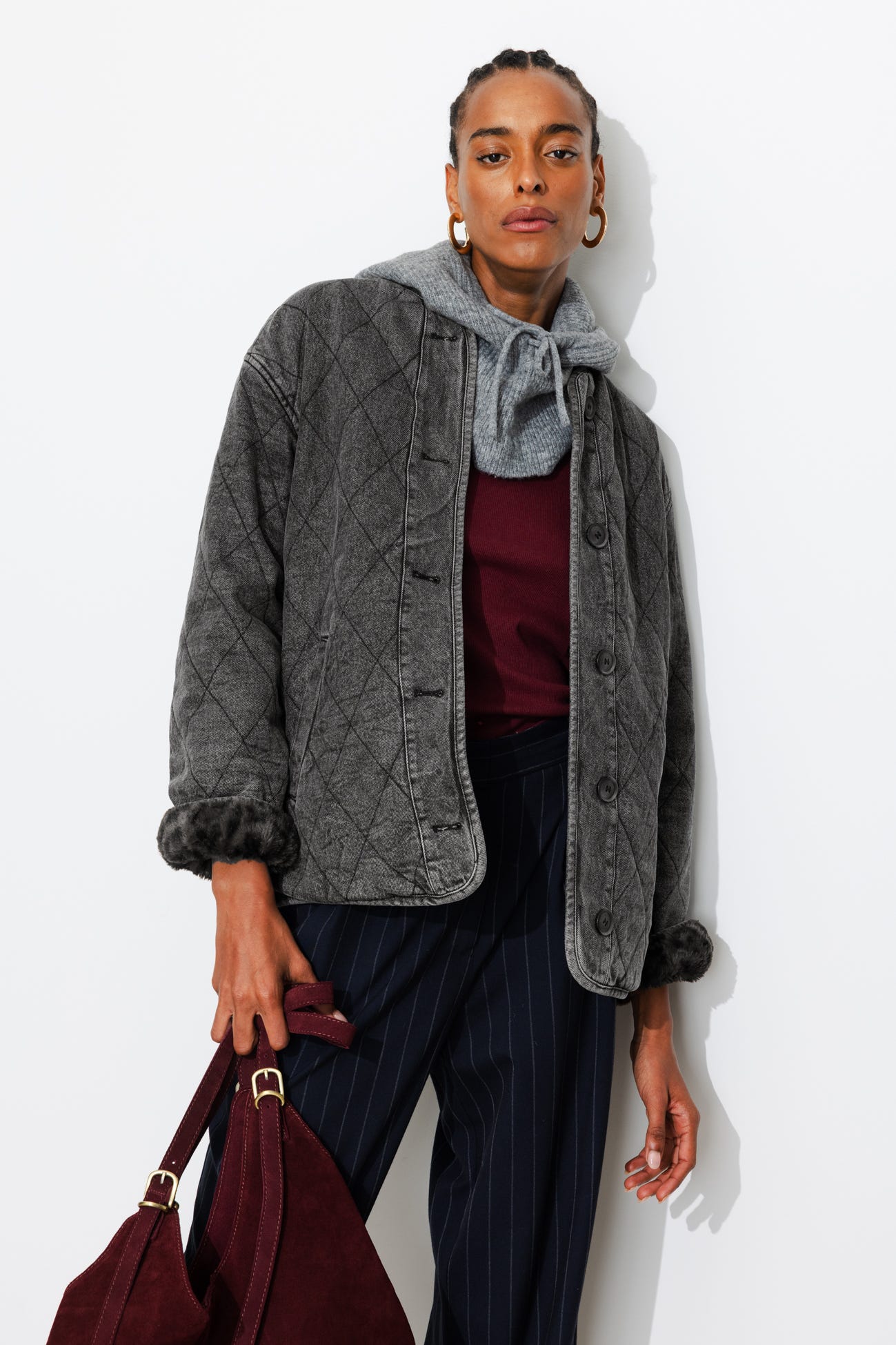 Cappotto corto reversibile