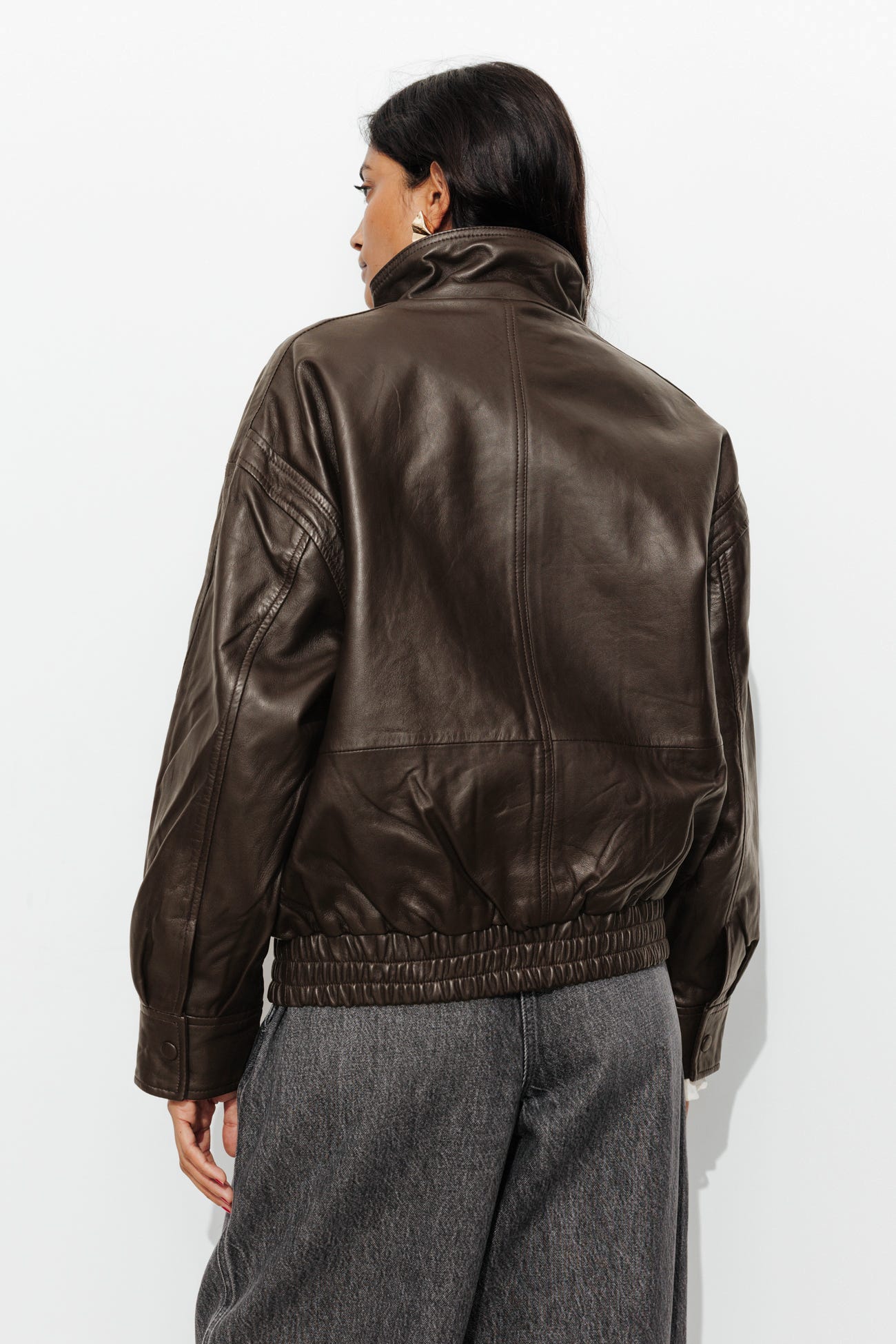 Cazadora oversize 100% piel