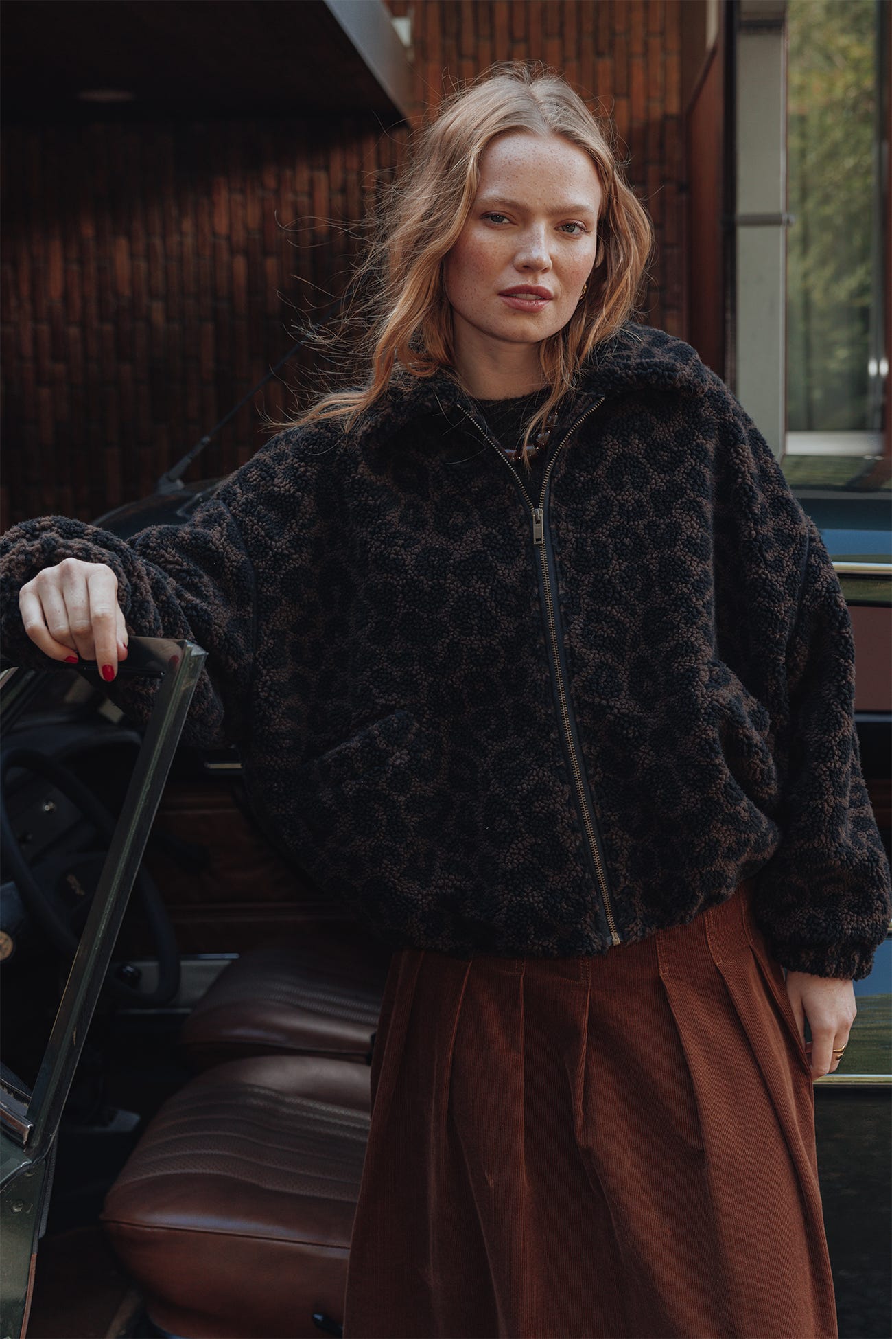 Cosy fleece jacket
