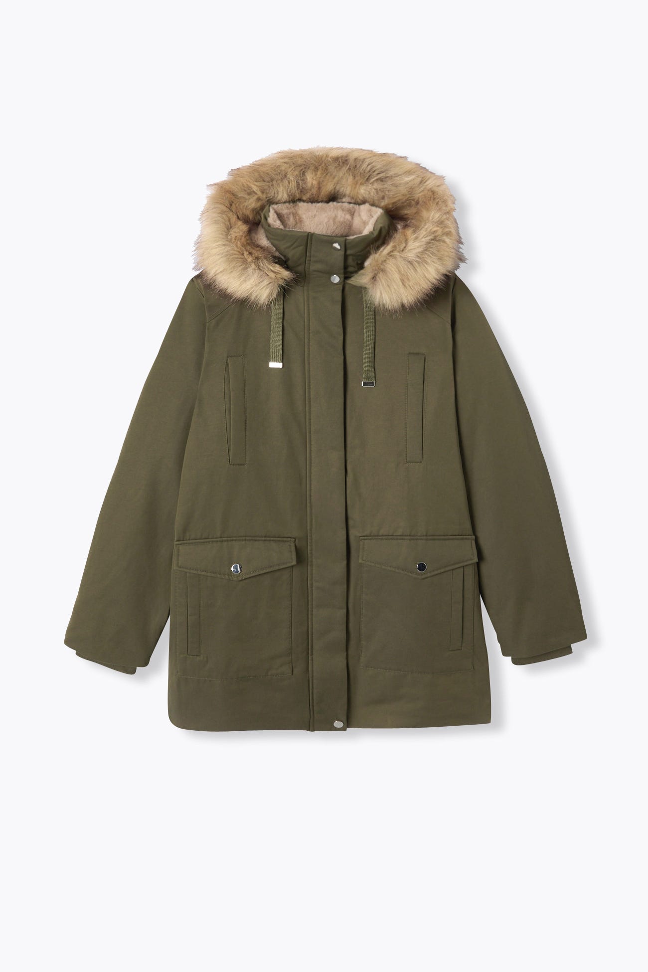 Parka chaude à capuche Femme