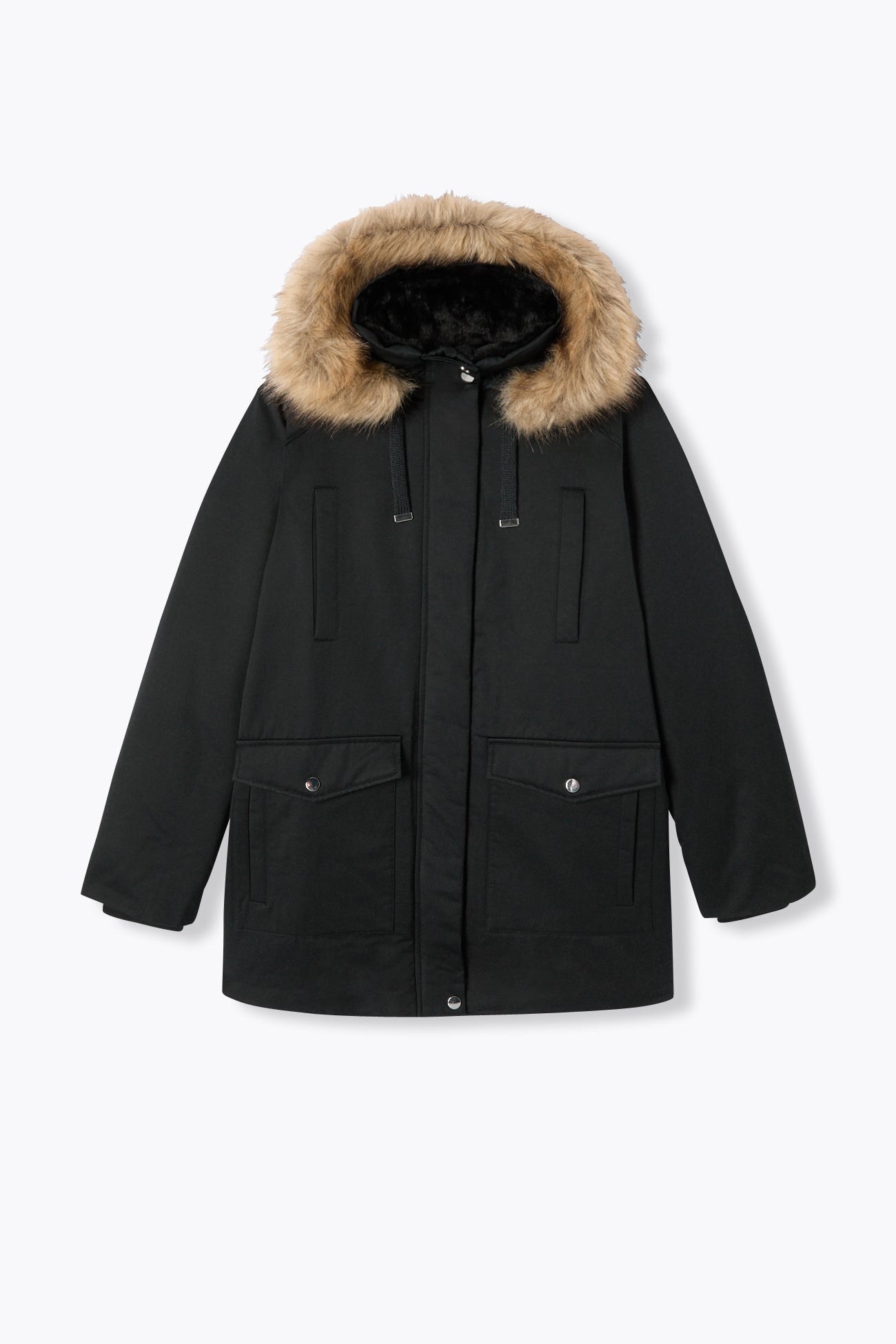 Parka chaude à capuche Femme