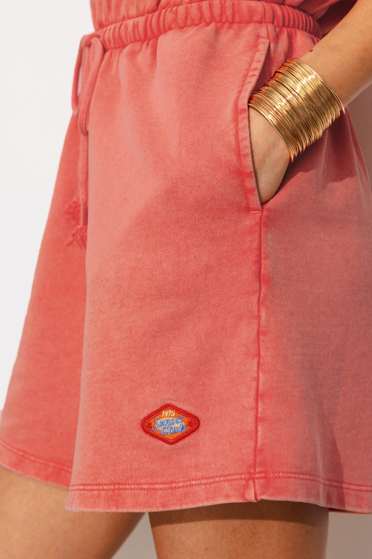 Sweatshirt shorts playsuit