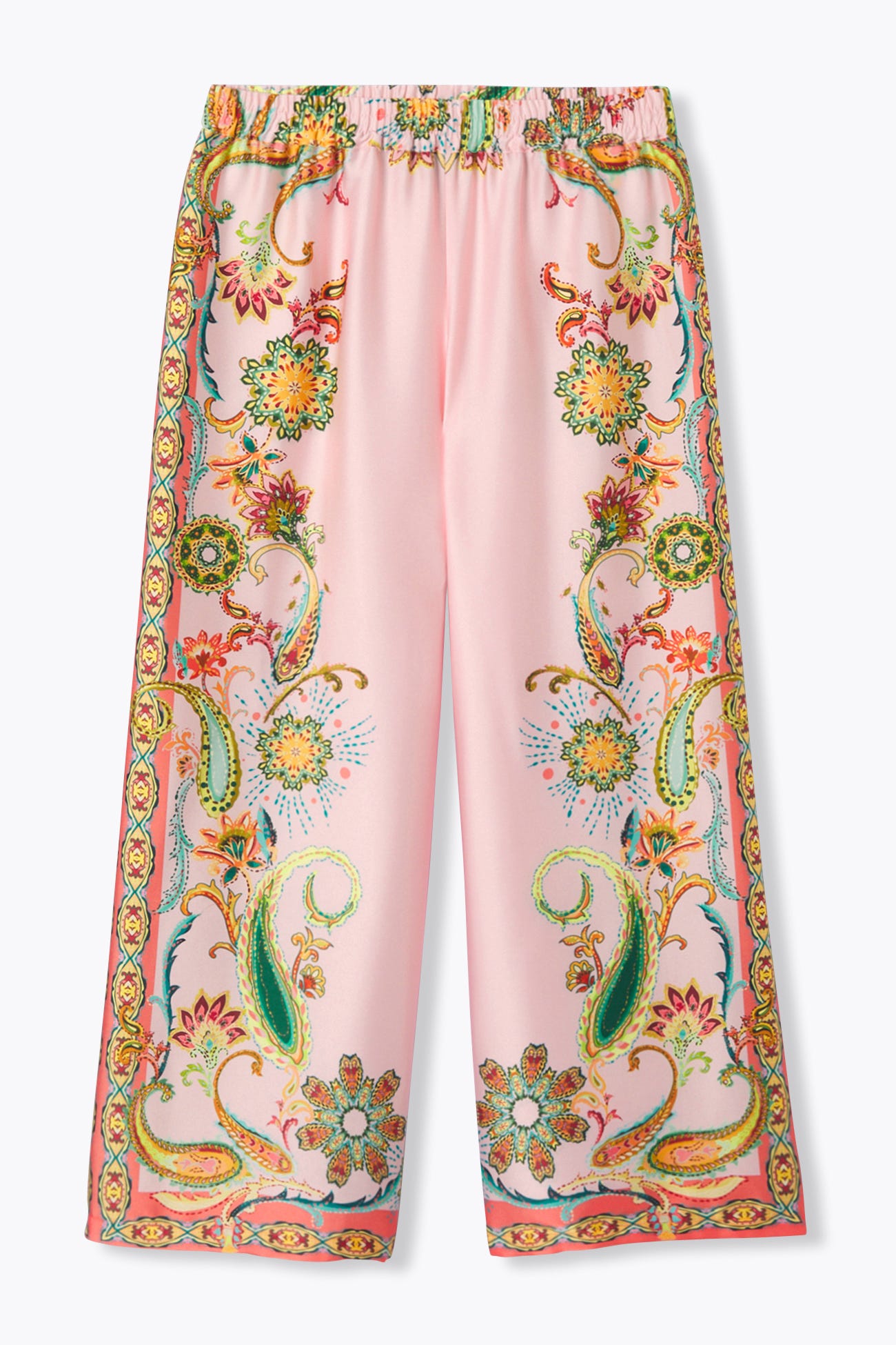 Pantalon large en satin