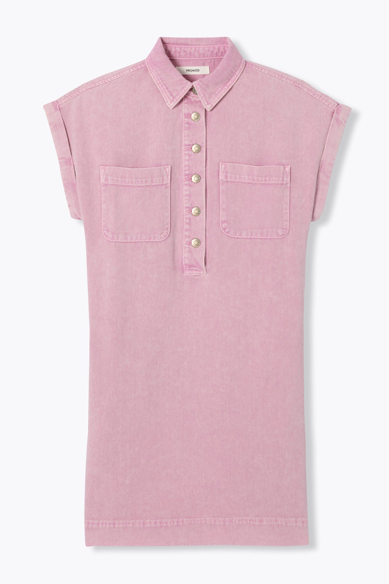 Robe courte en toile Femme