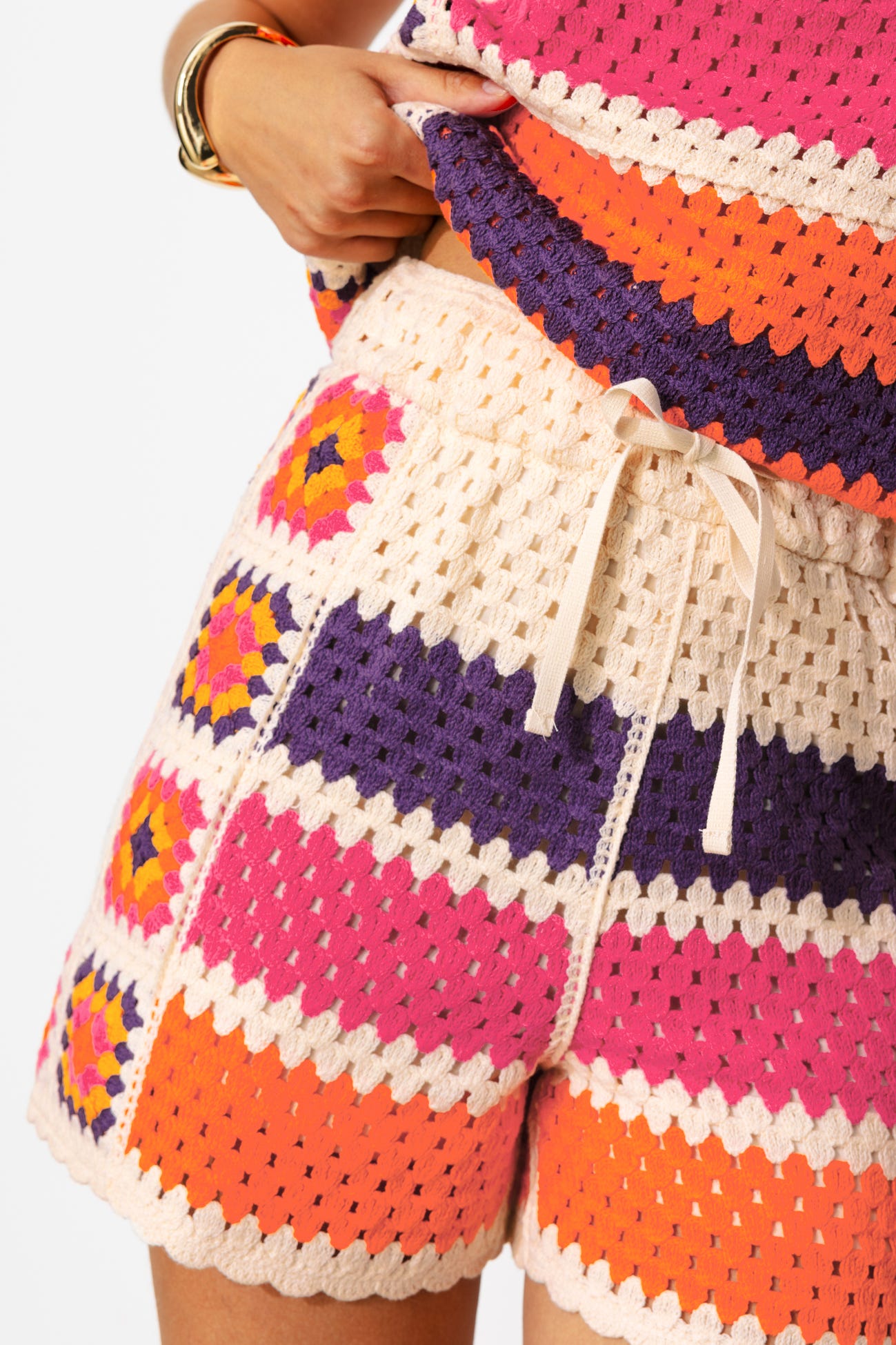 Short en crochet Femme