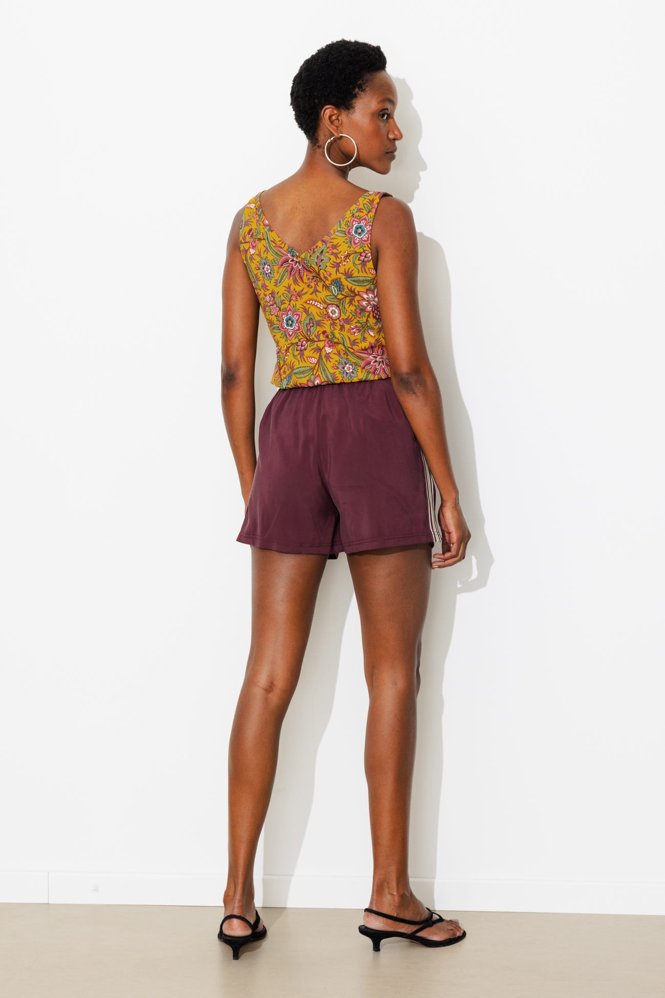V-neck sleeveless top
