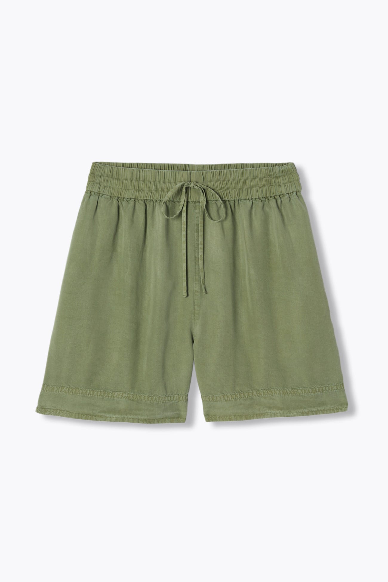 Plain draped shorts 
