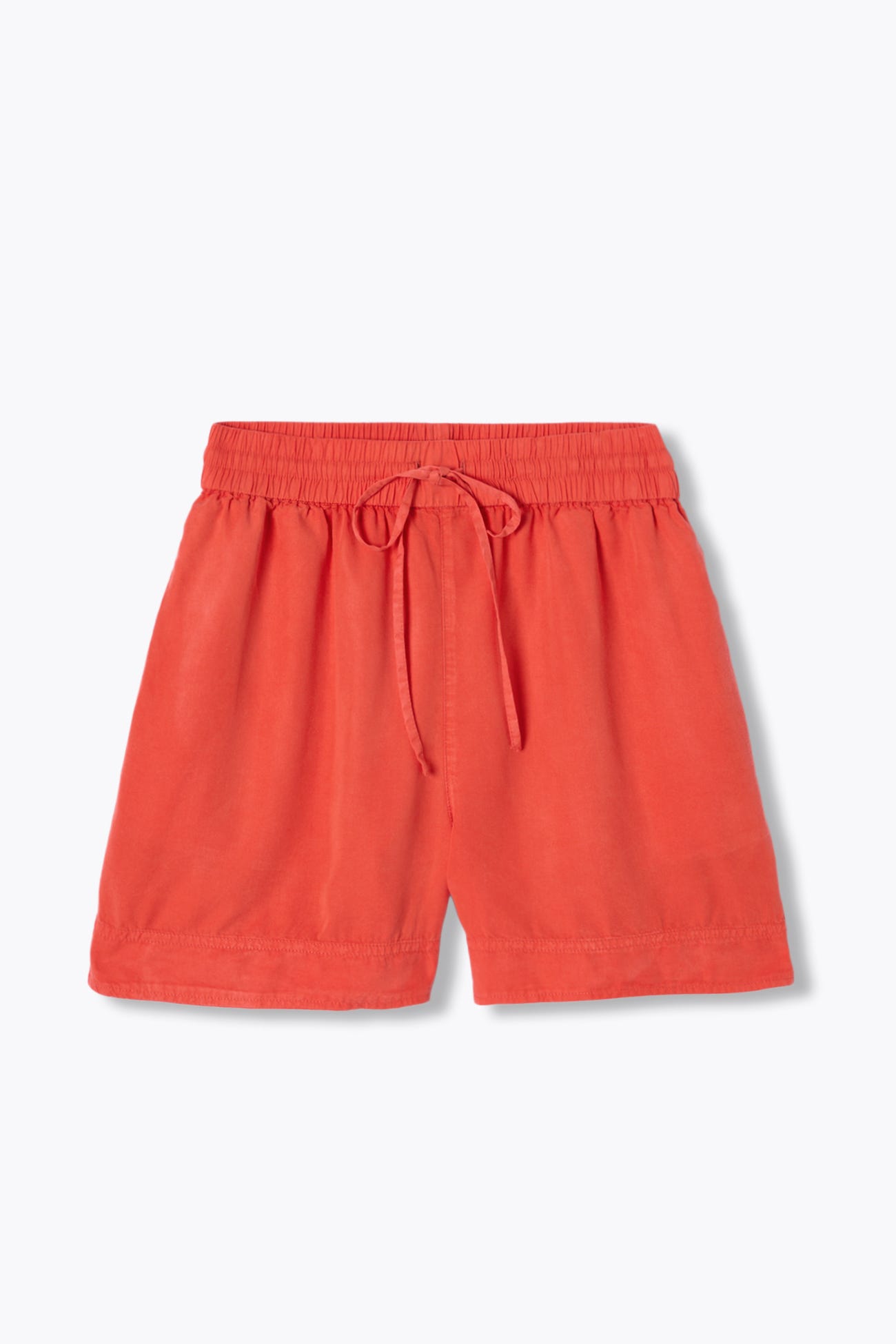 Plain draped shorts 