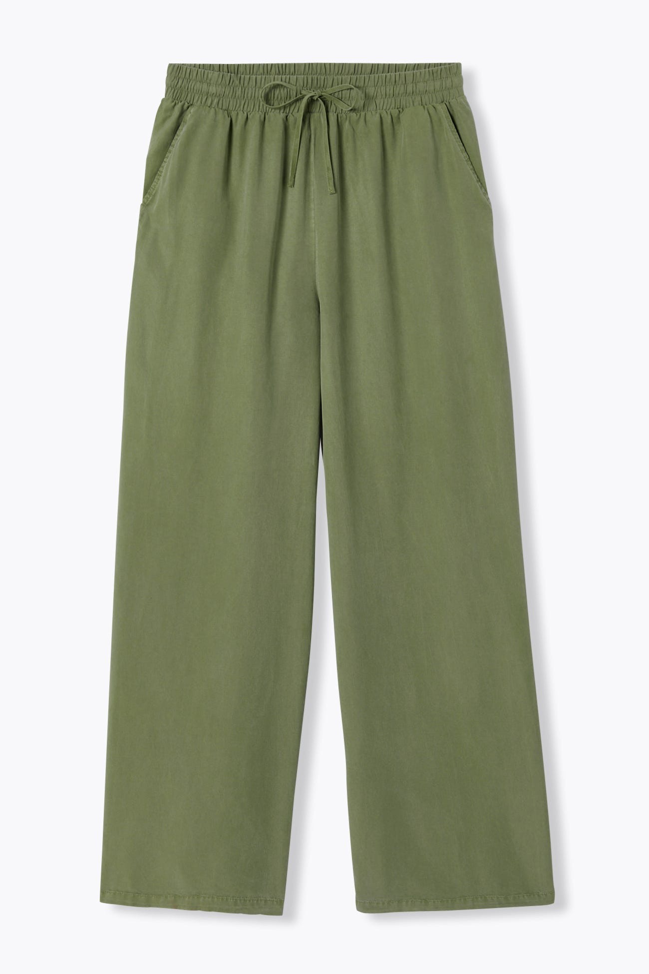 Pantalon large en lyocell