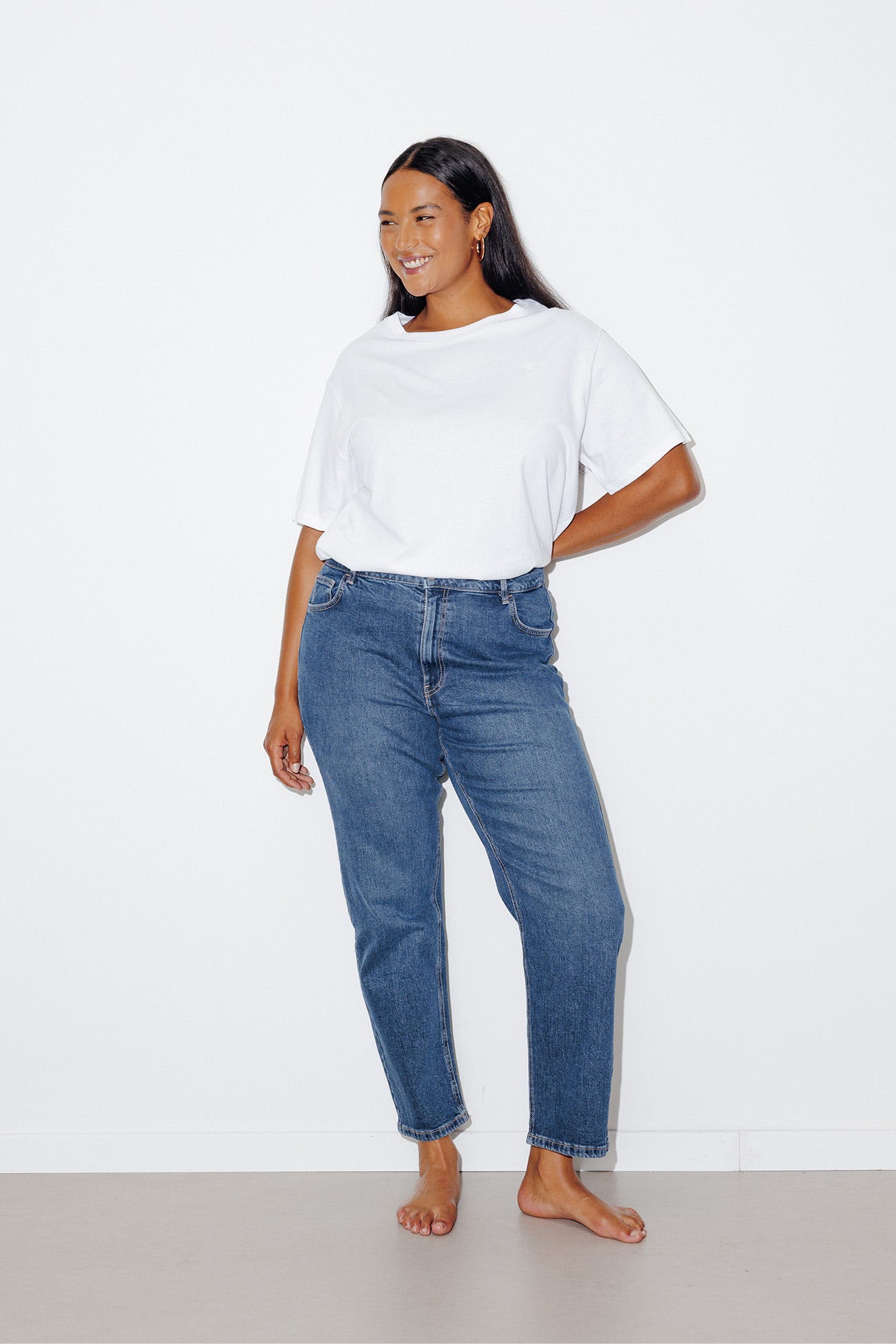 MARCEL jean mom taille haute