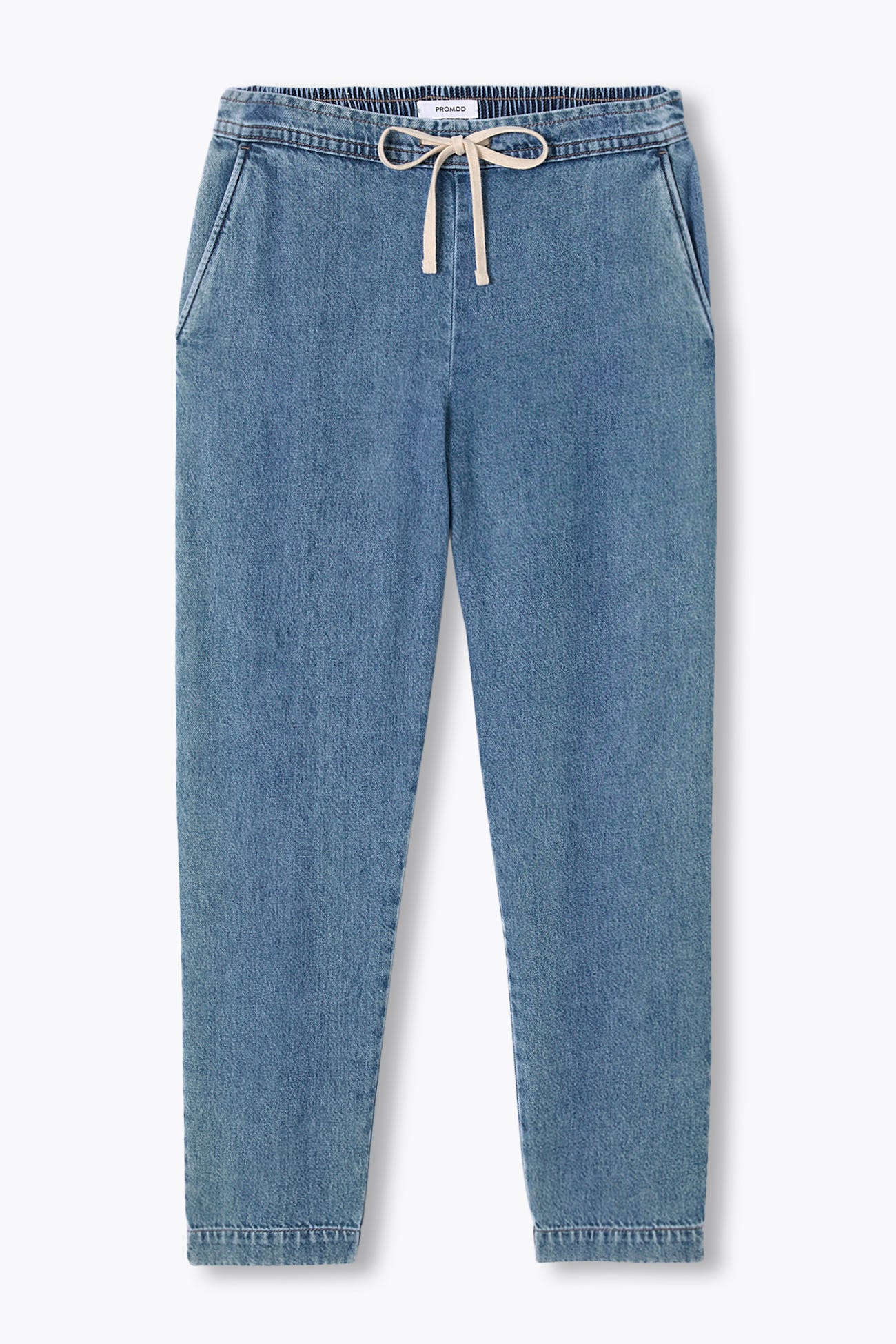 Lightweight peg-cut jeans 
