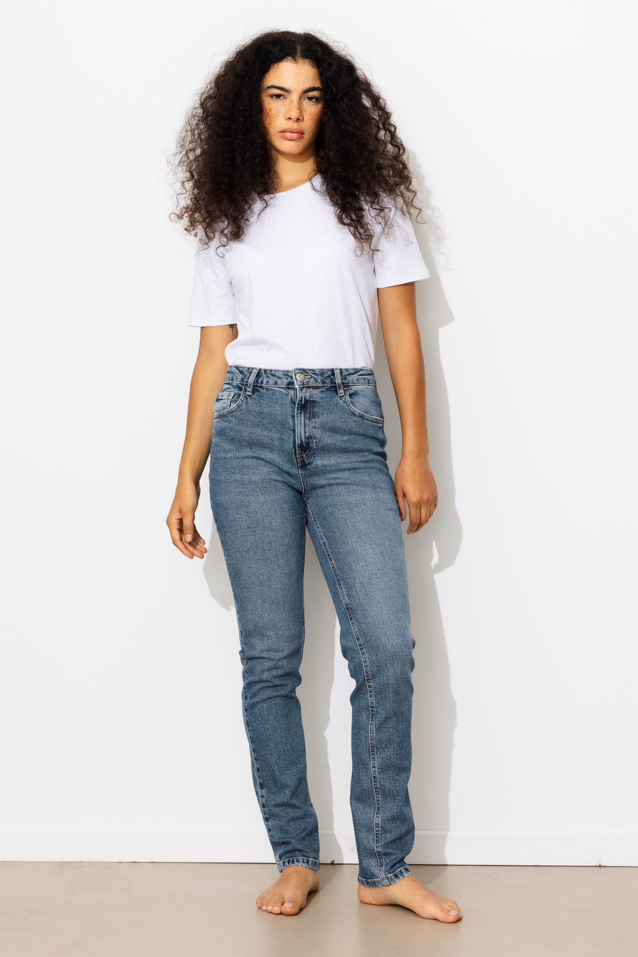 Halbhohe Slimjeans