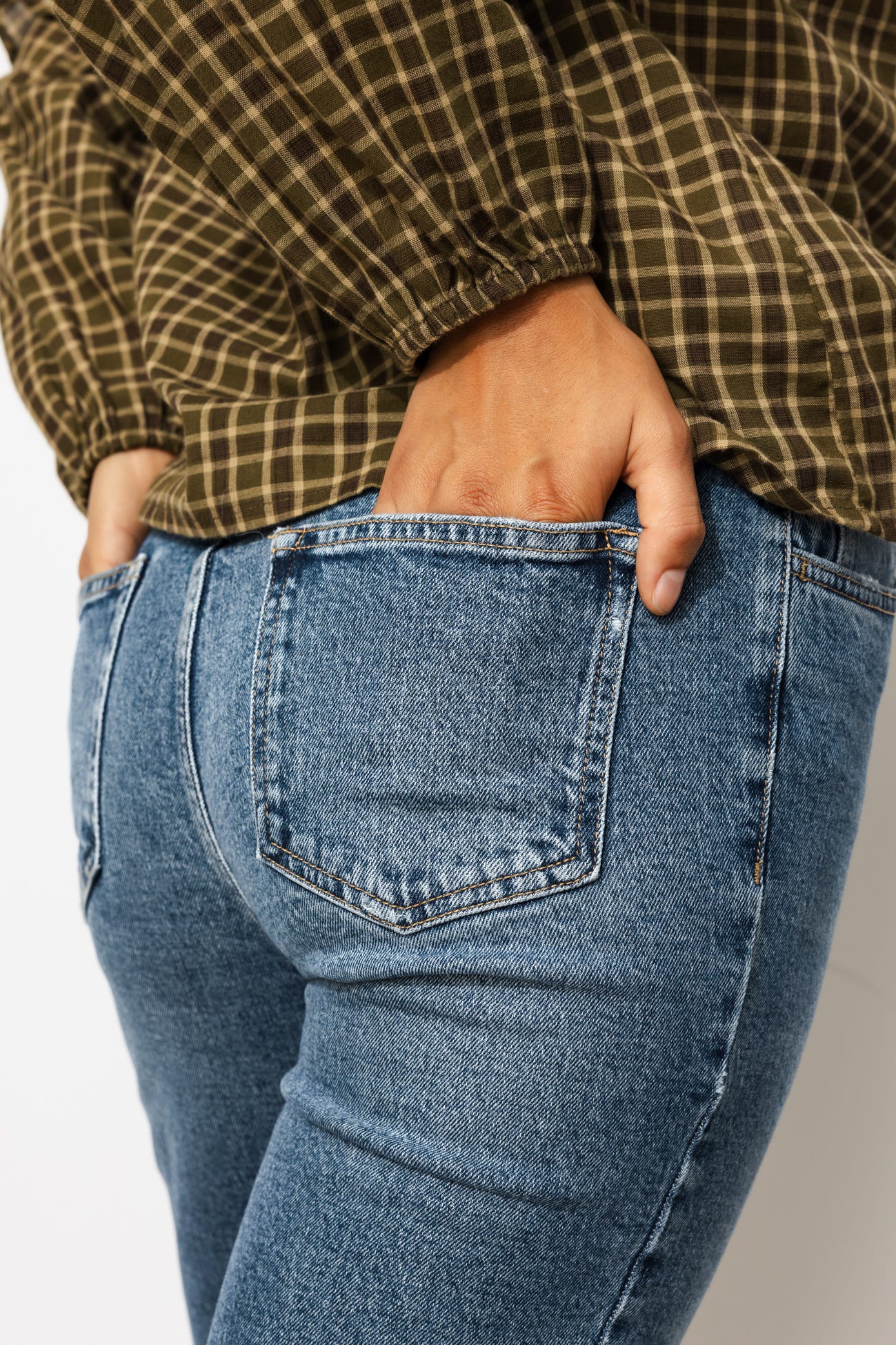 Halbhohe Slimjeans