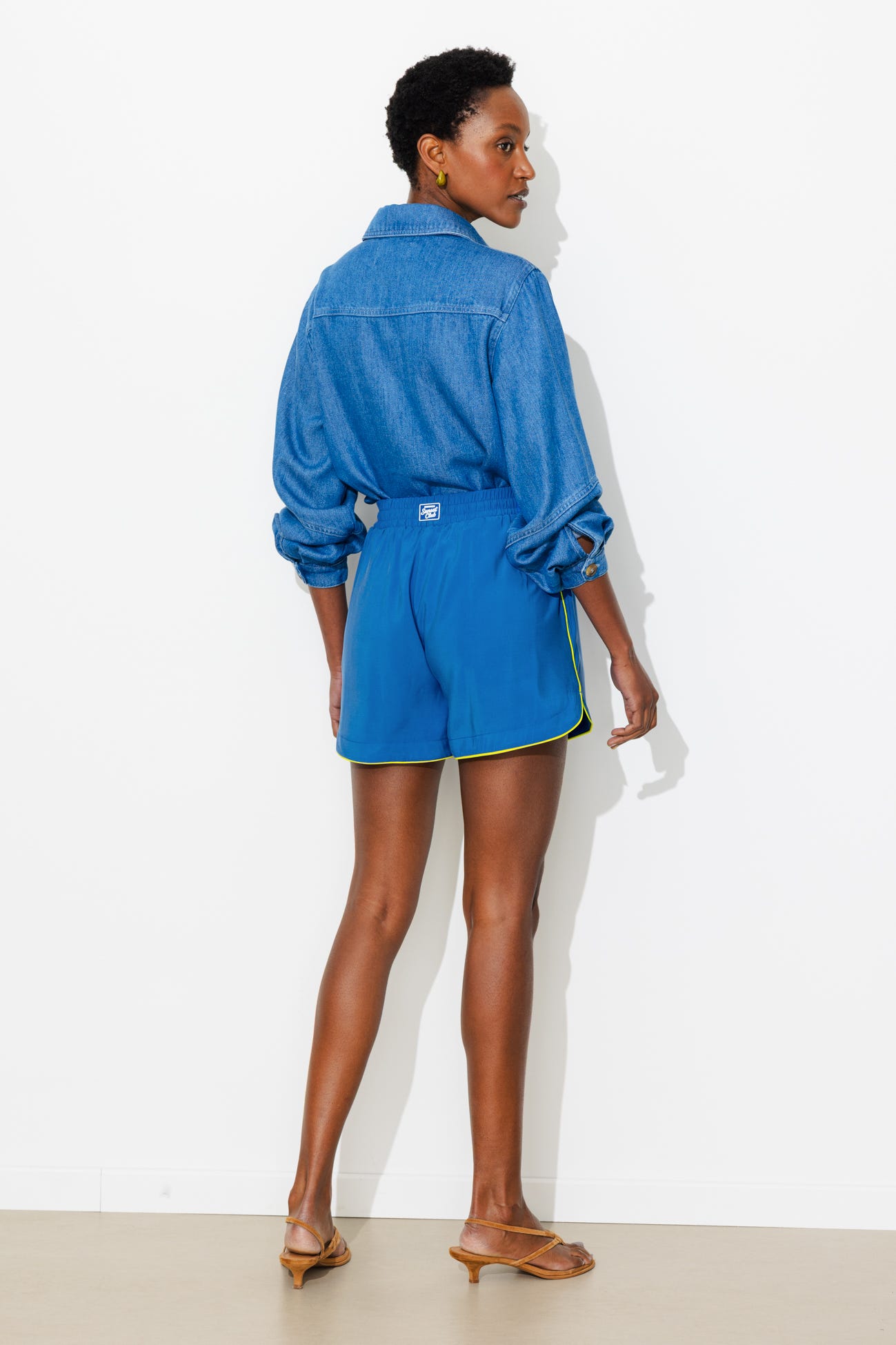 Short boxer à liseré Femme