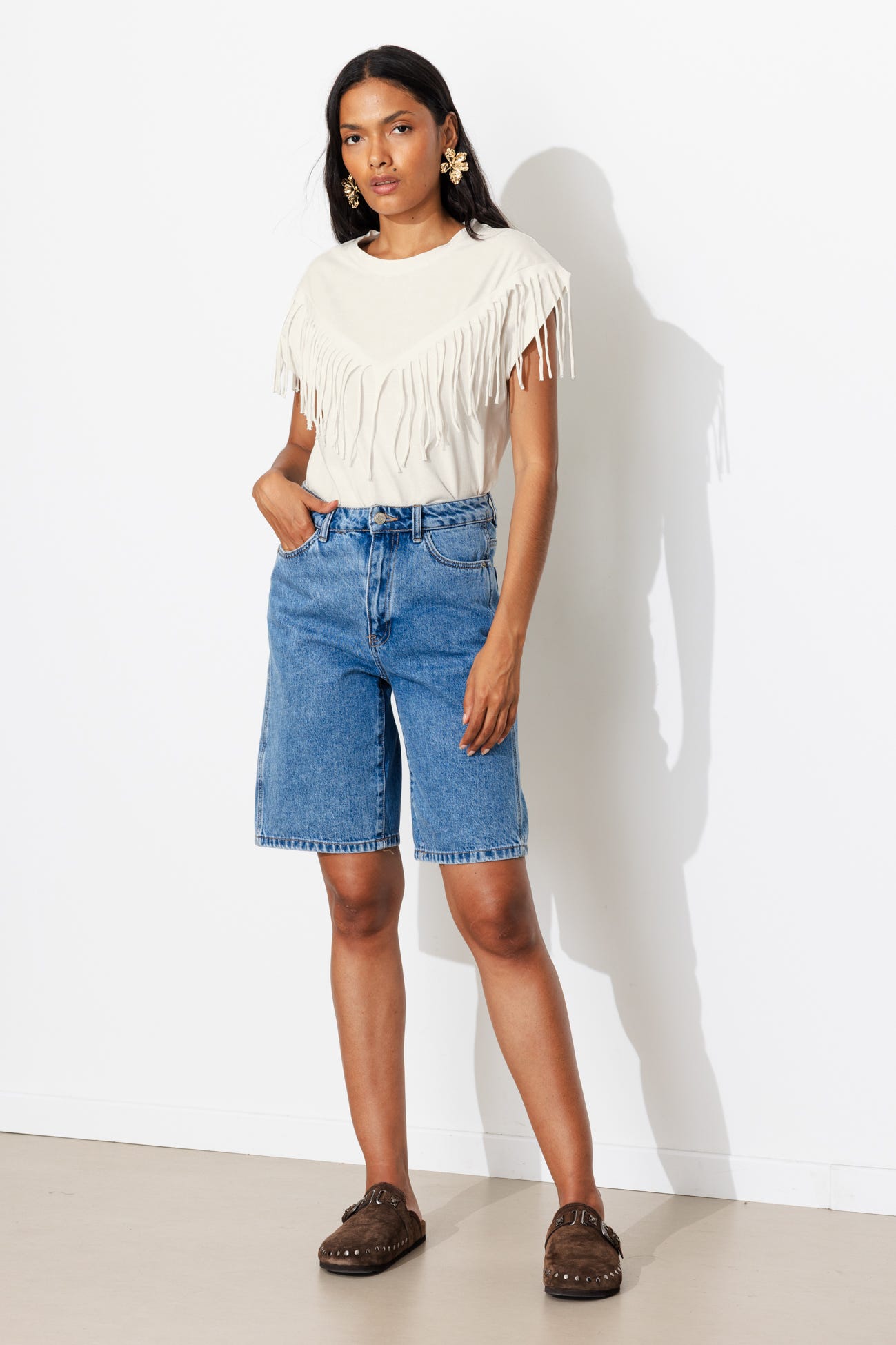 T-shirt à franges Femme