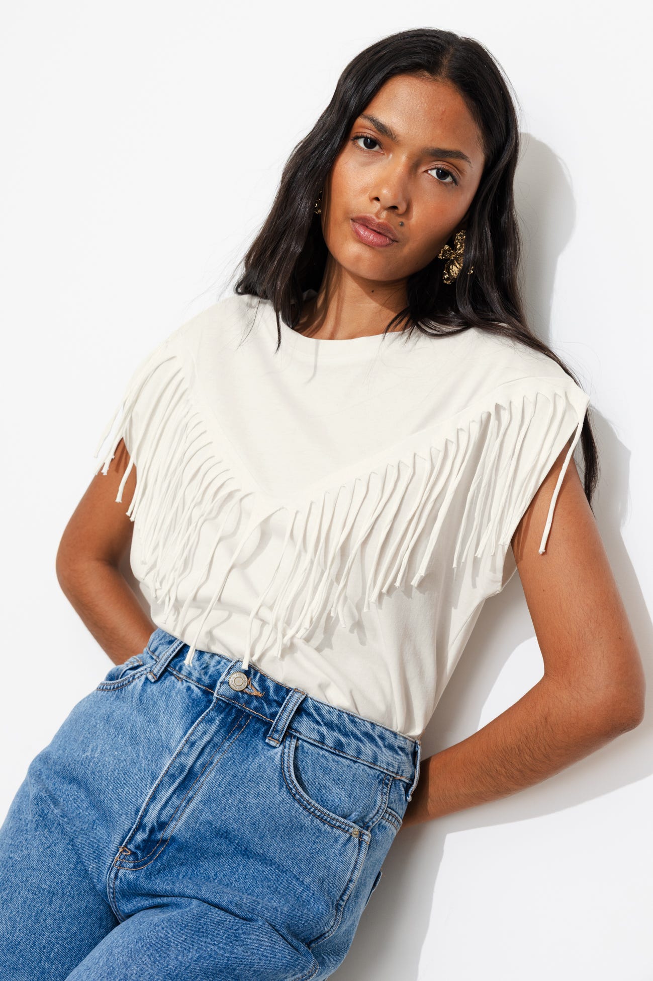 T-shirt à franges Femme