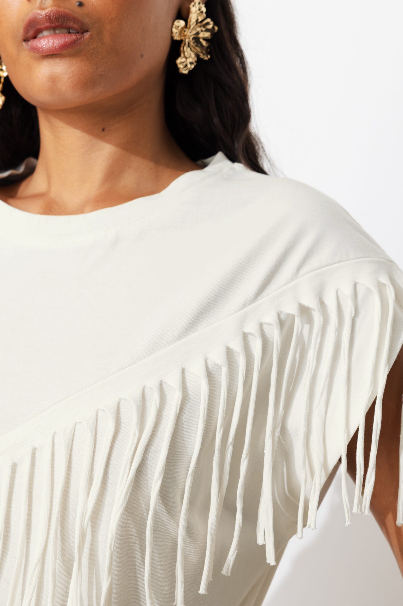 T-shirt à franges Femme