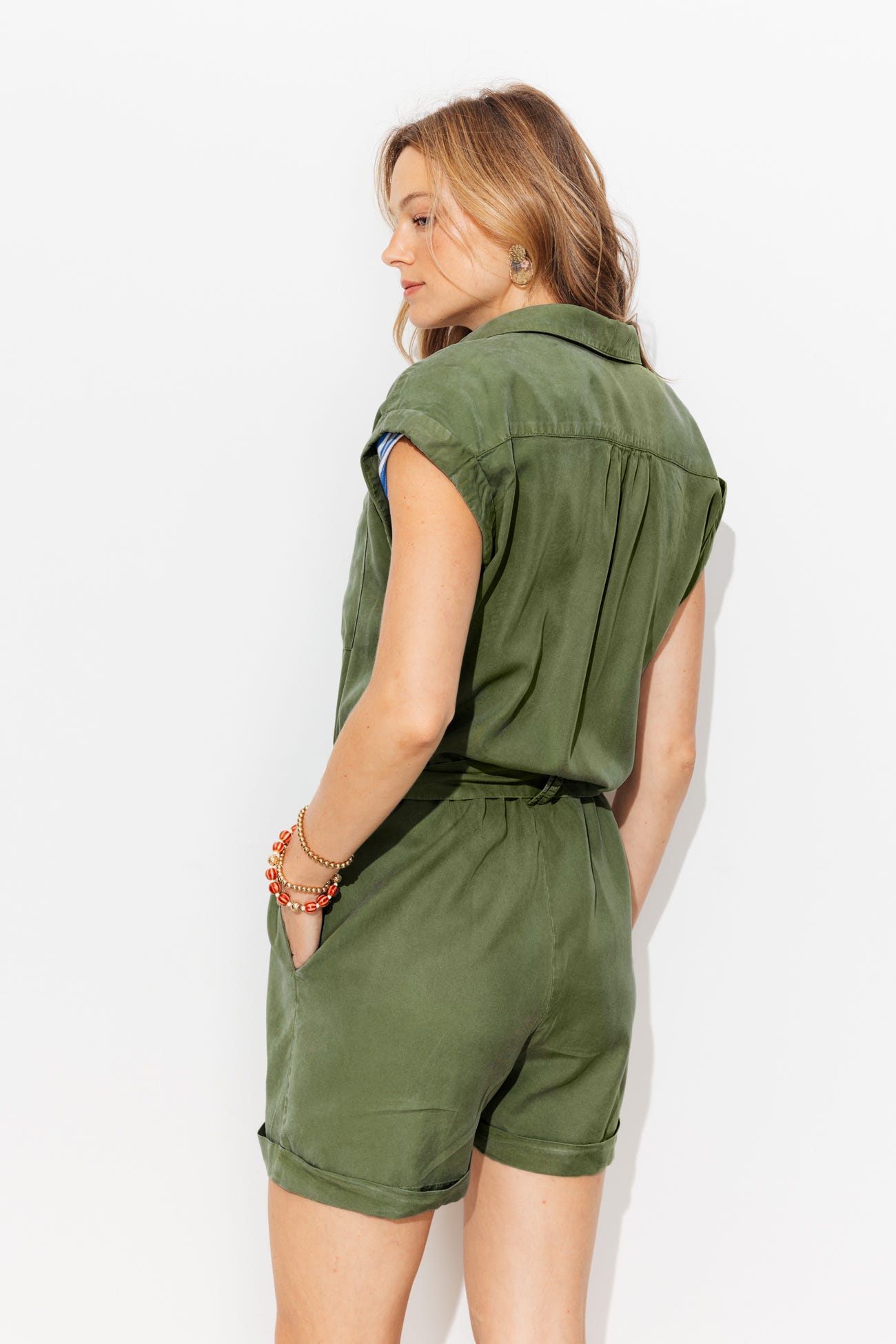 Combishort en lyocell Femme