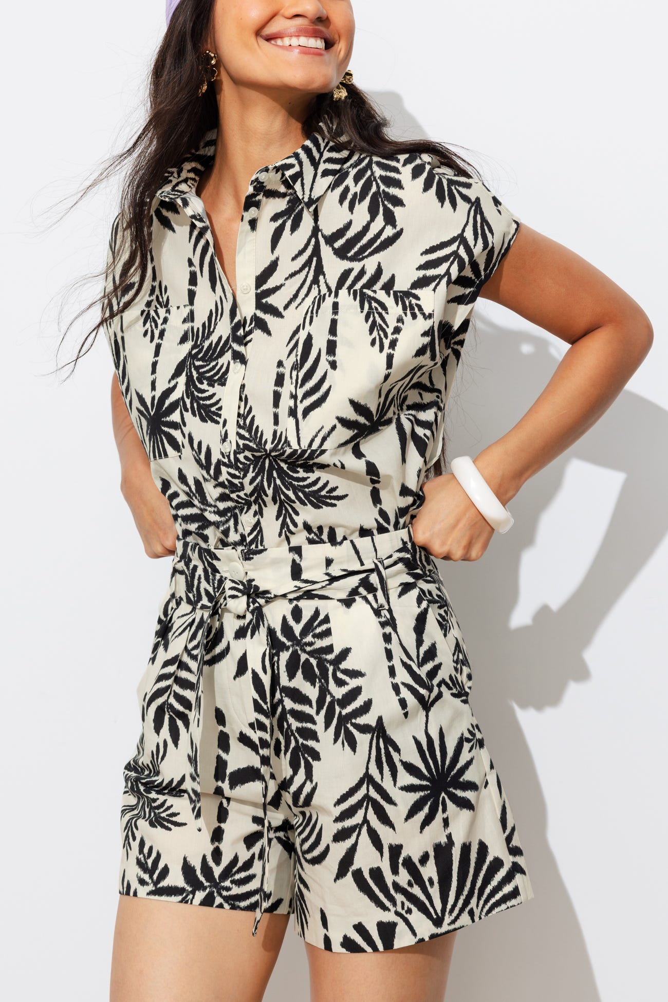 Chemise à fleurs Femme