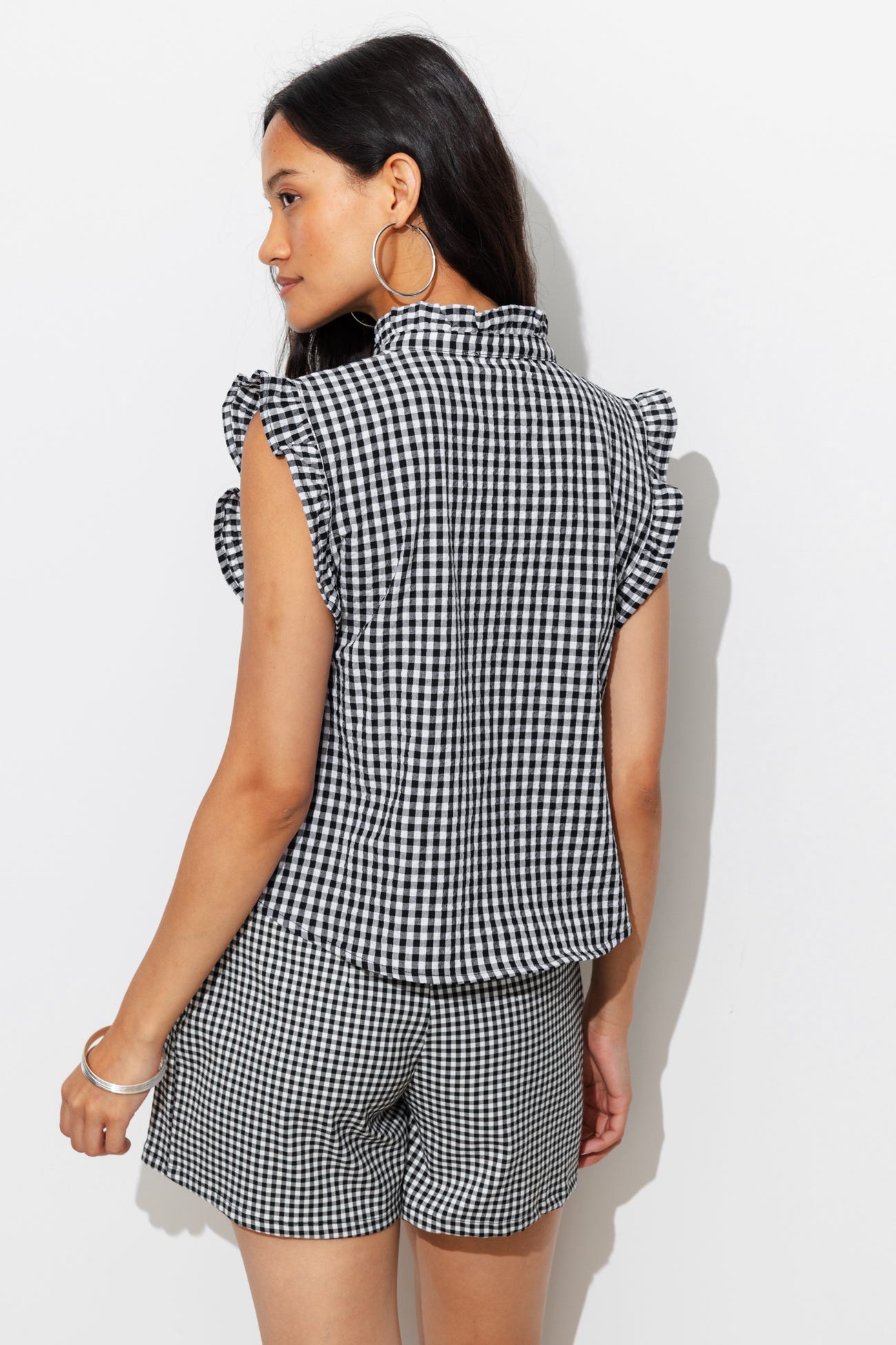 Blouse à carreaux vichy Femme