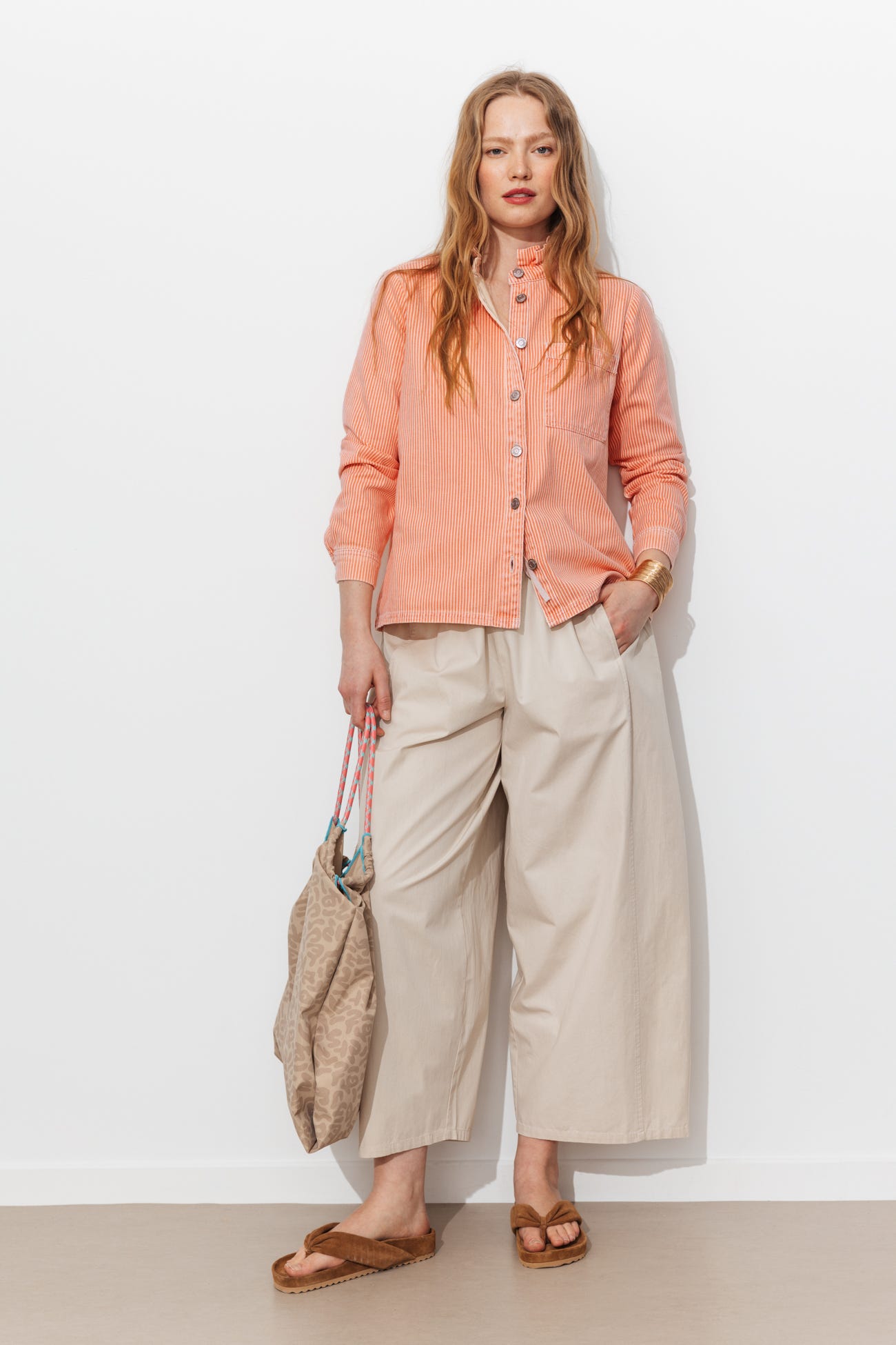 Koszula overshirt w panterkę