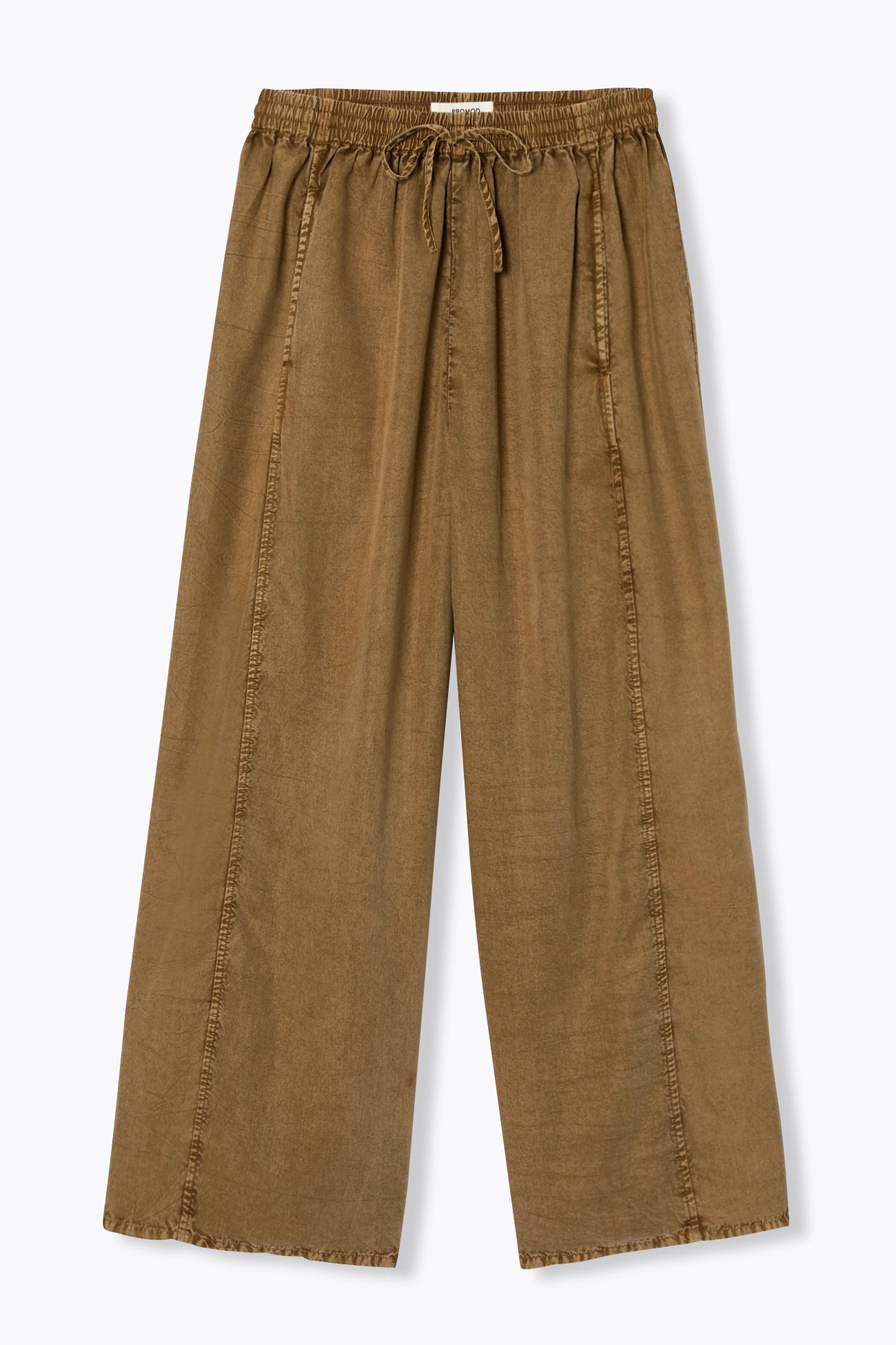 Pantalon large en lyocell