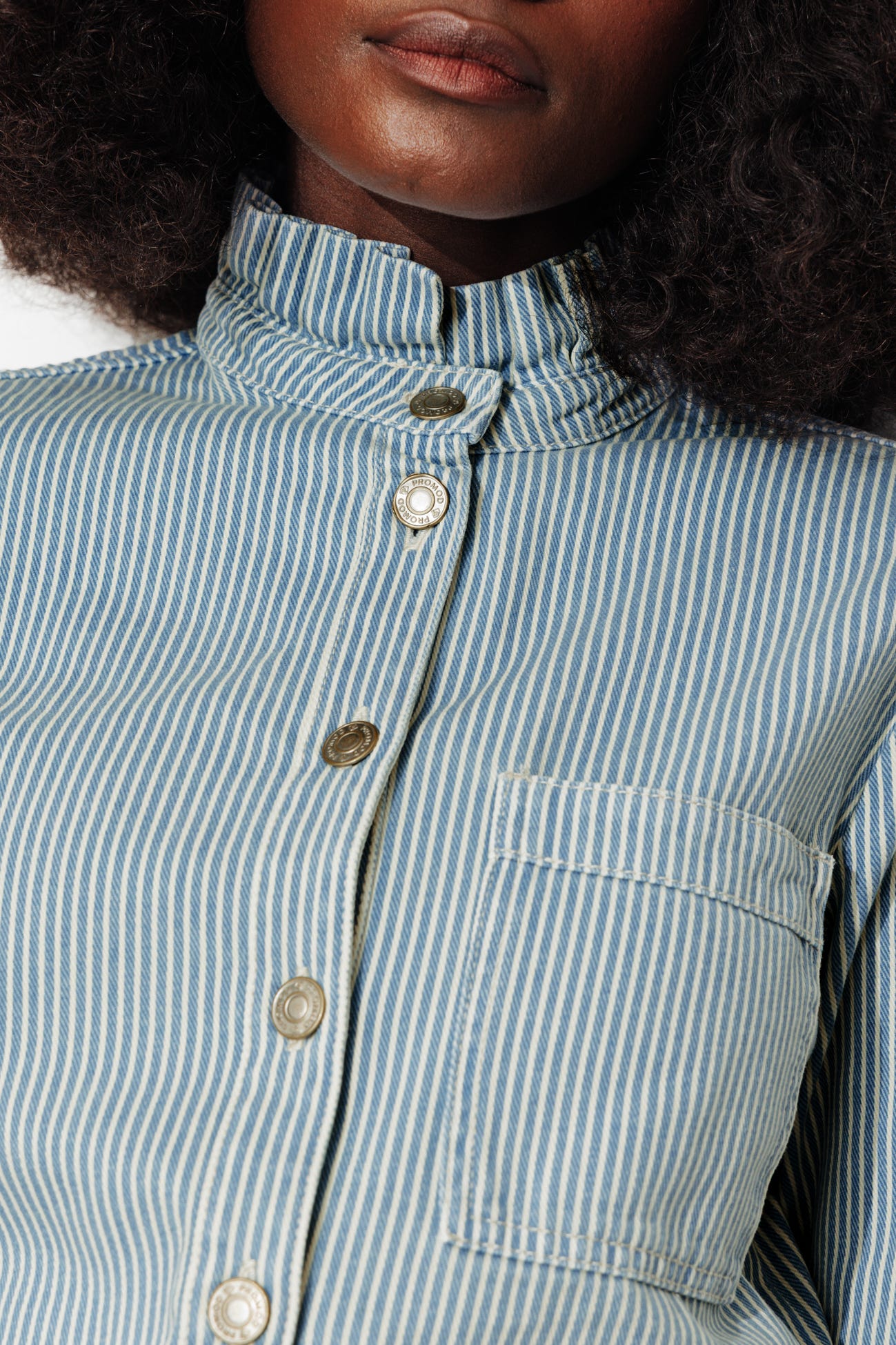 Overshirt da donna in tela