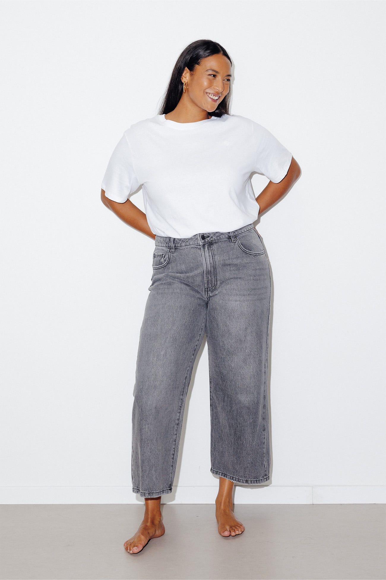 Straight 7/8-Jeans