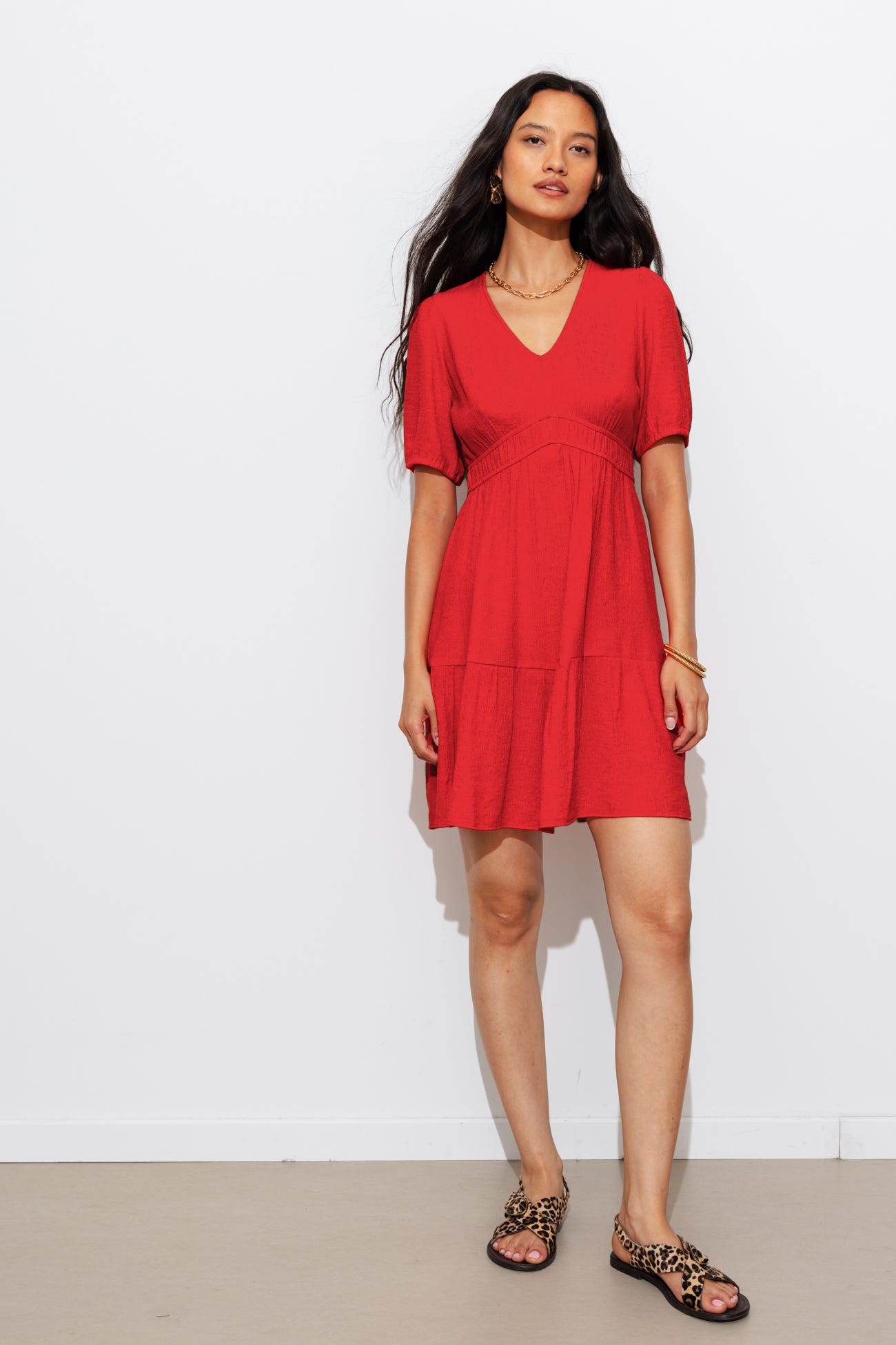 Short plain dress