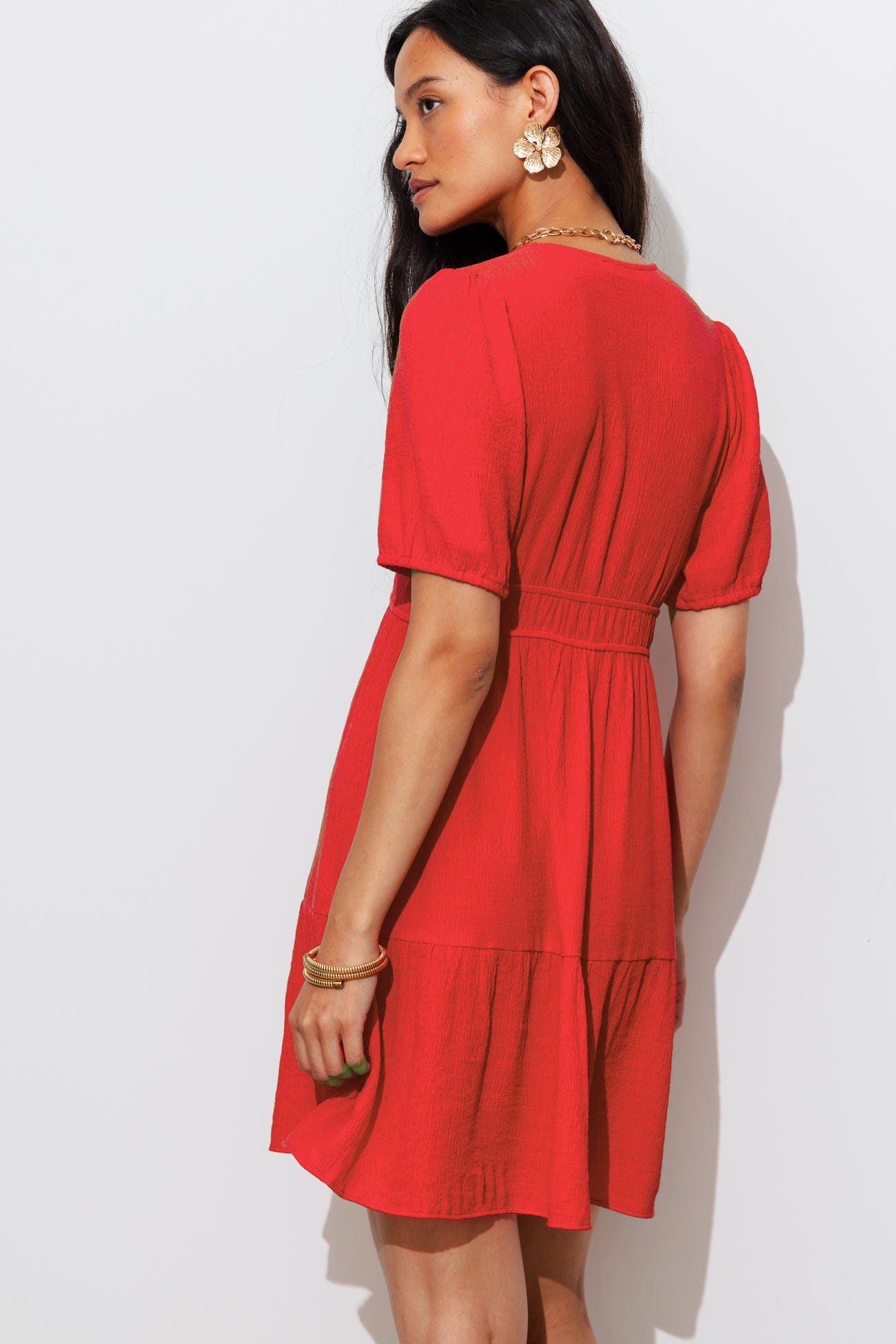 Short plain dress
