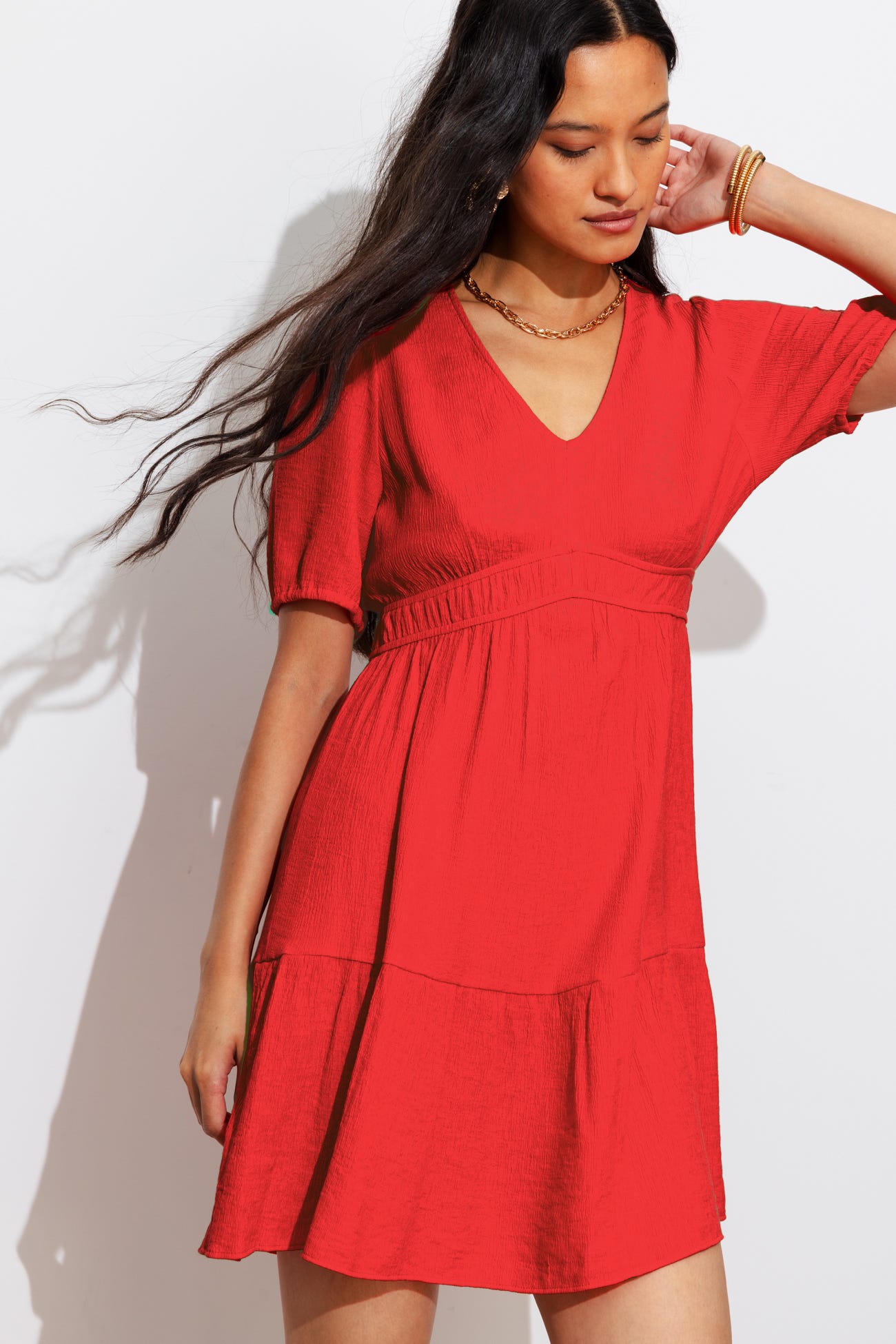 Short plain dress