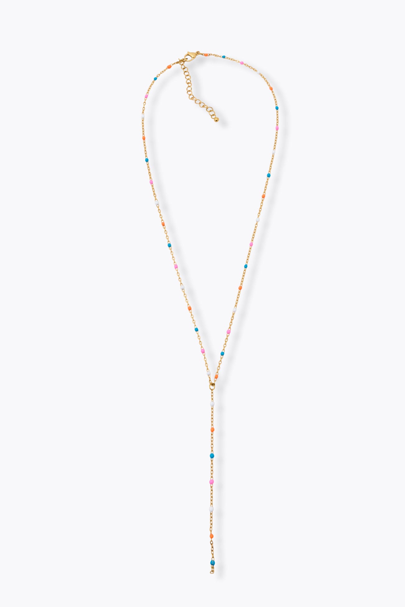 Collier chaîne perles en Y