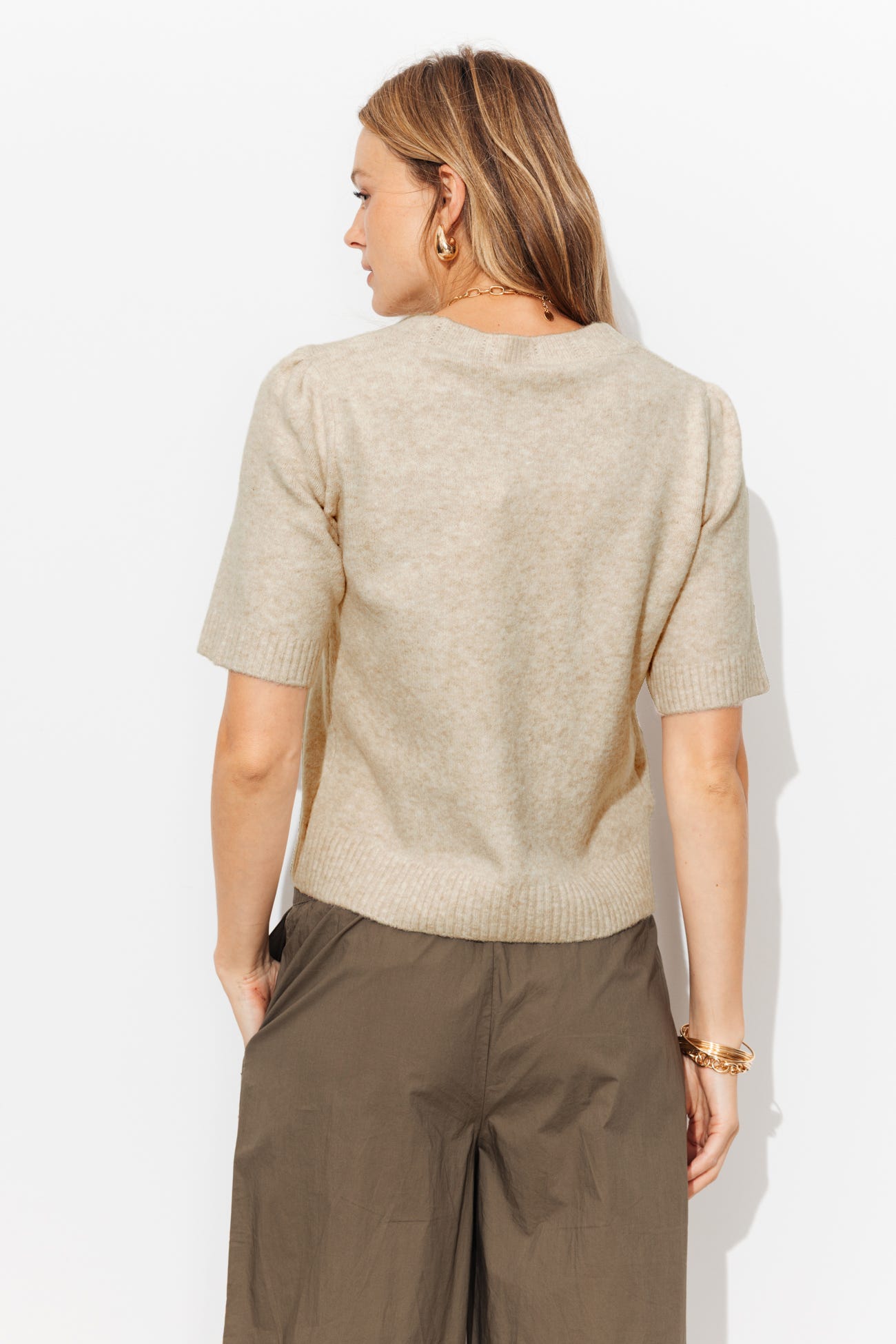 Pull manches courtes Femme