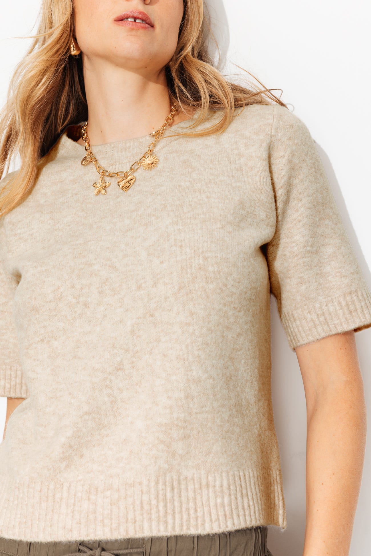 Pull manches courtes Femme
