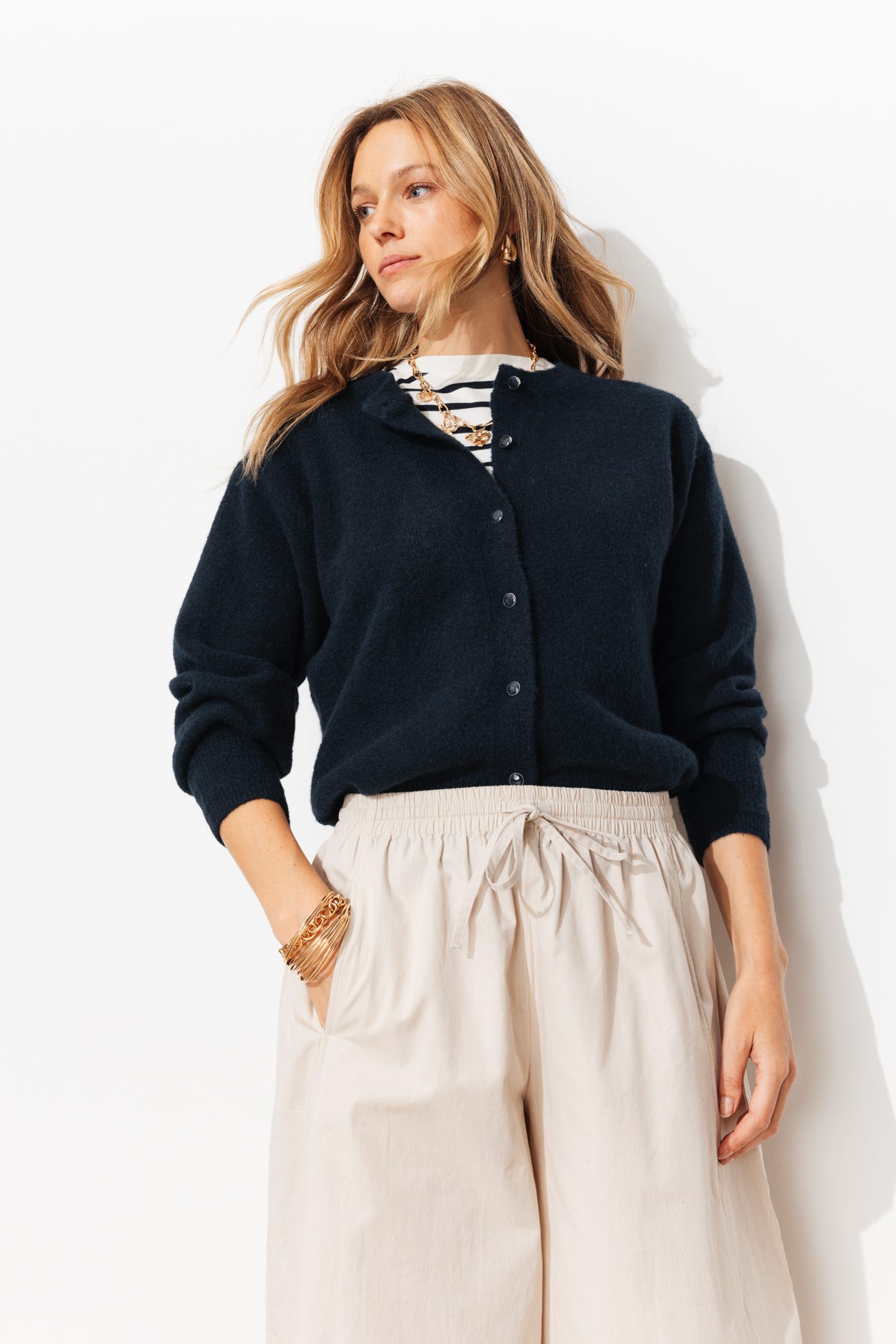 Cardigan with wool 