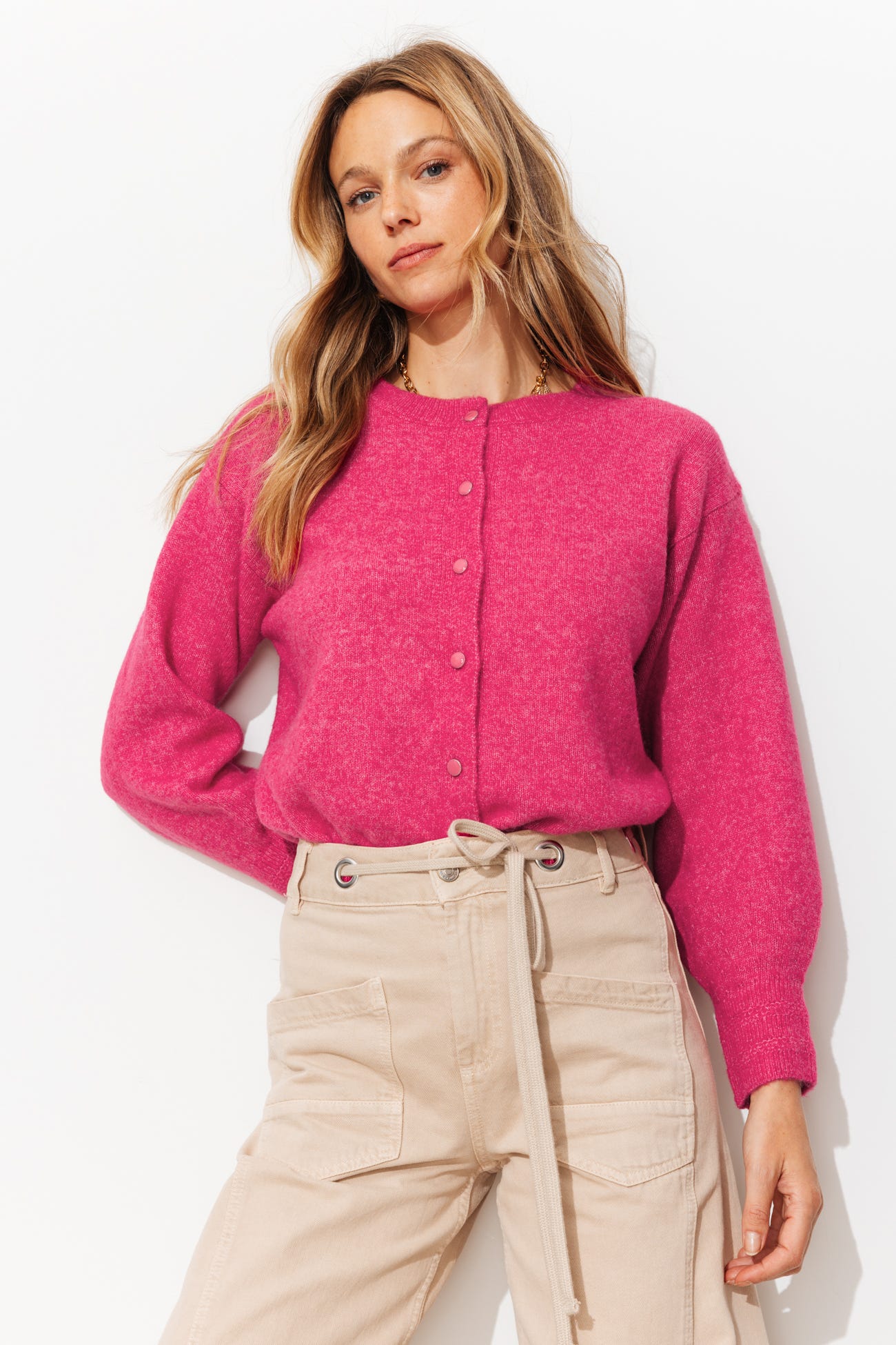 Cardigan with wool 