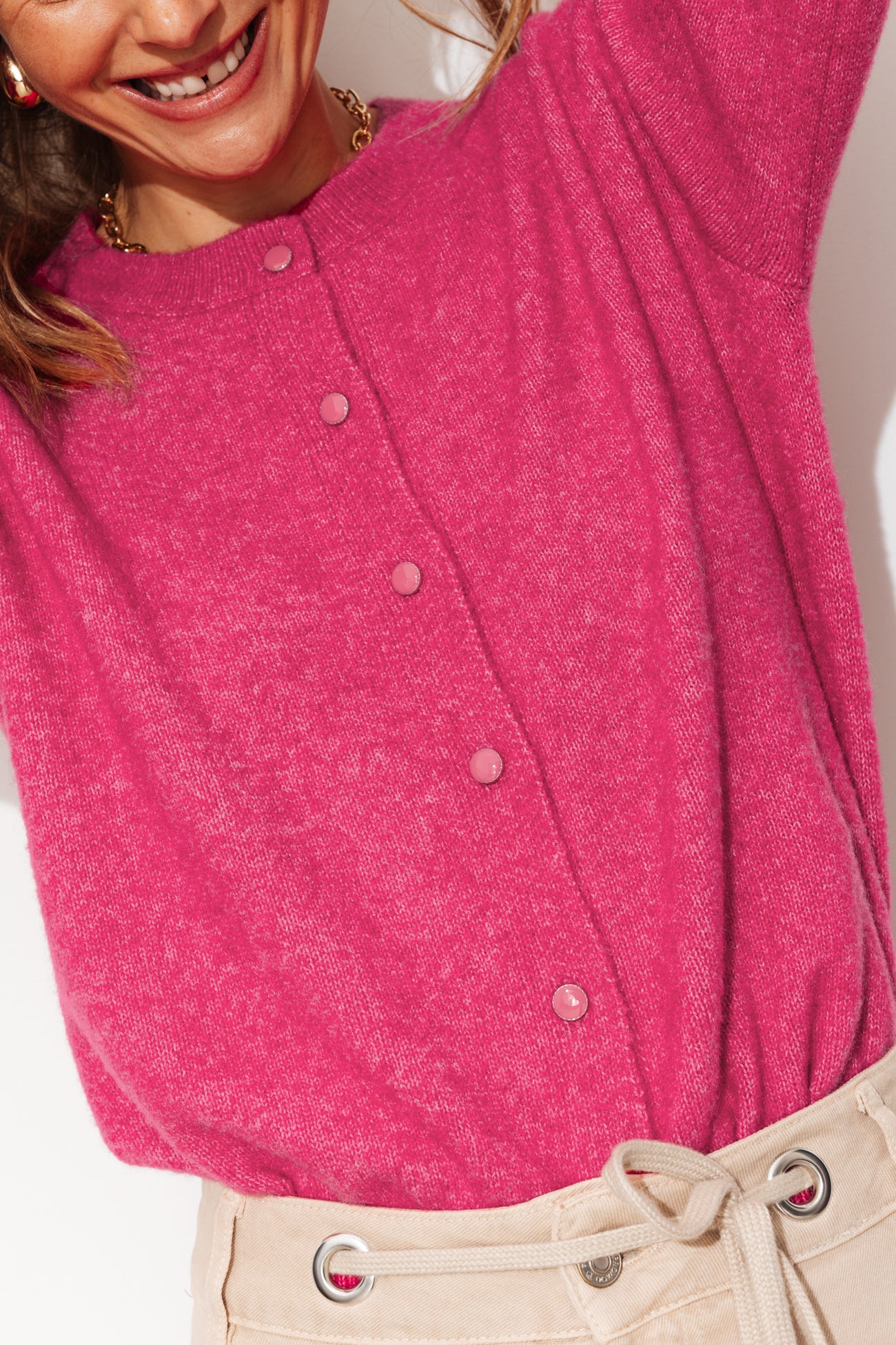 Cardigan with wool 