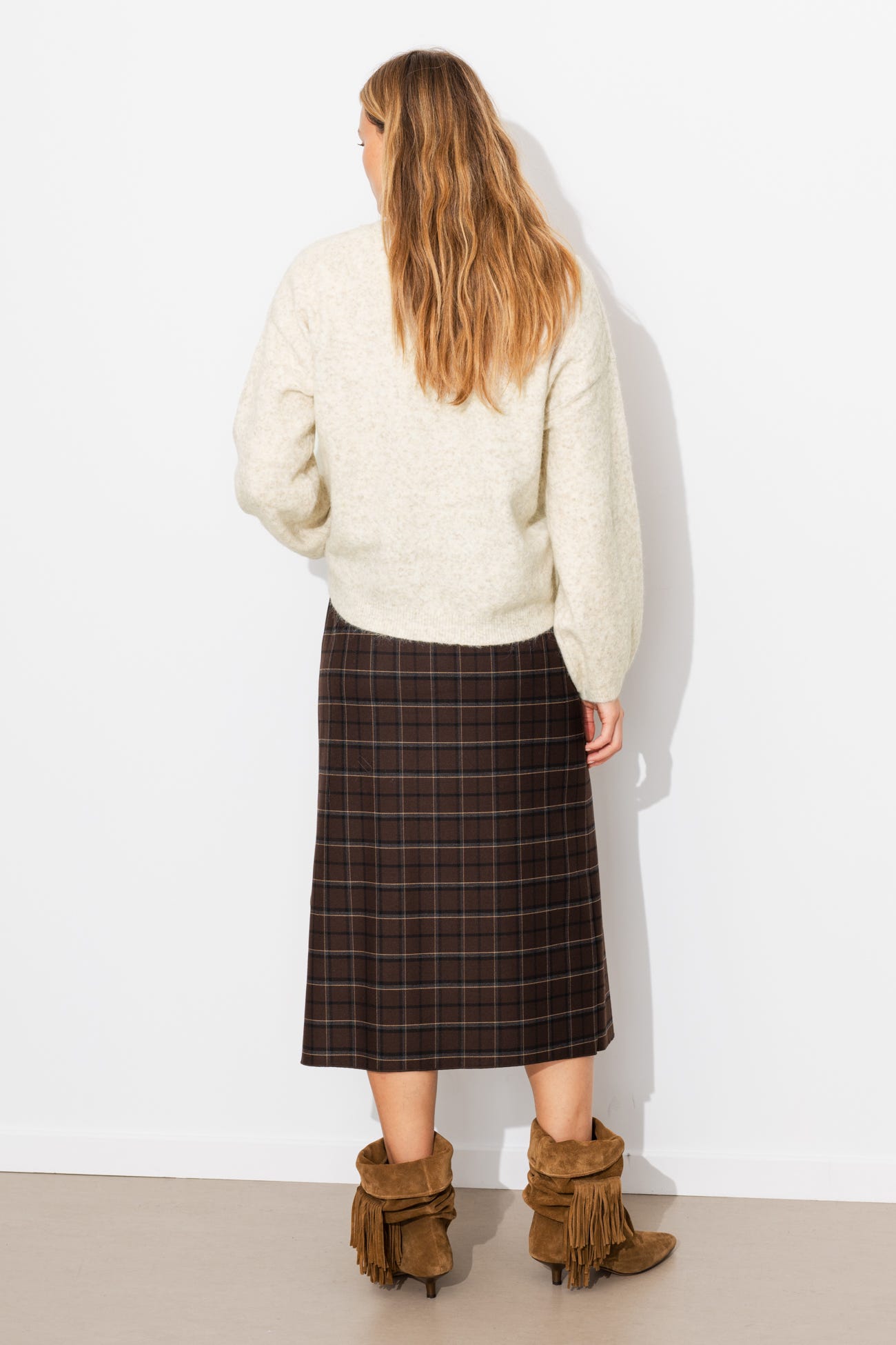 Pull col V Femme