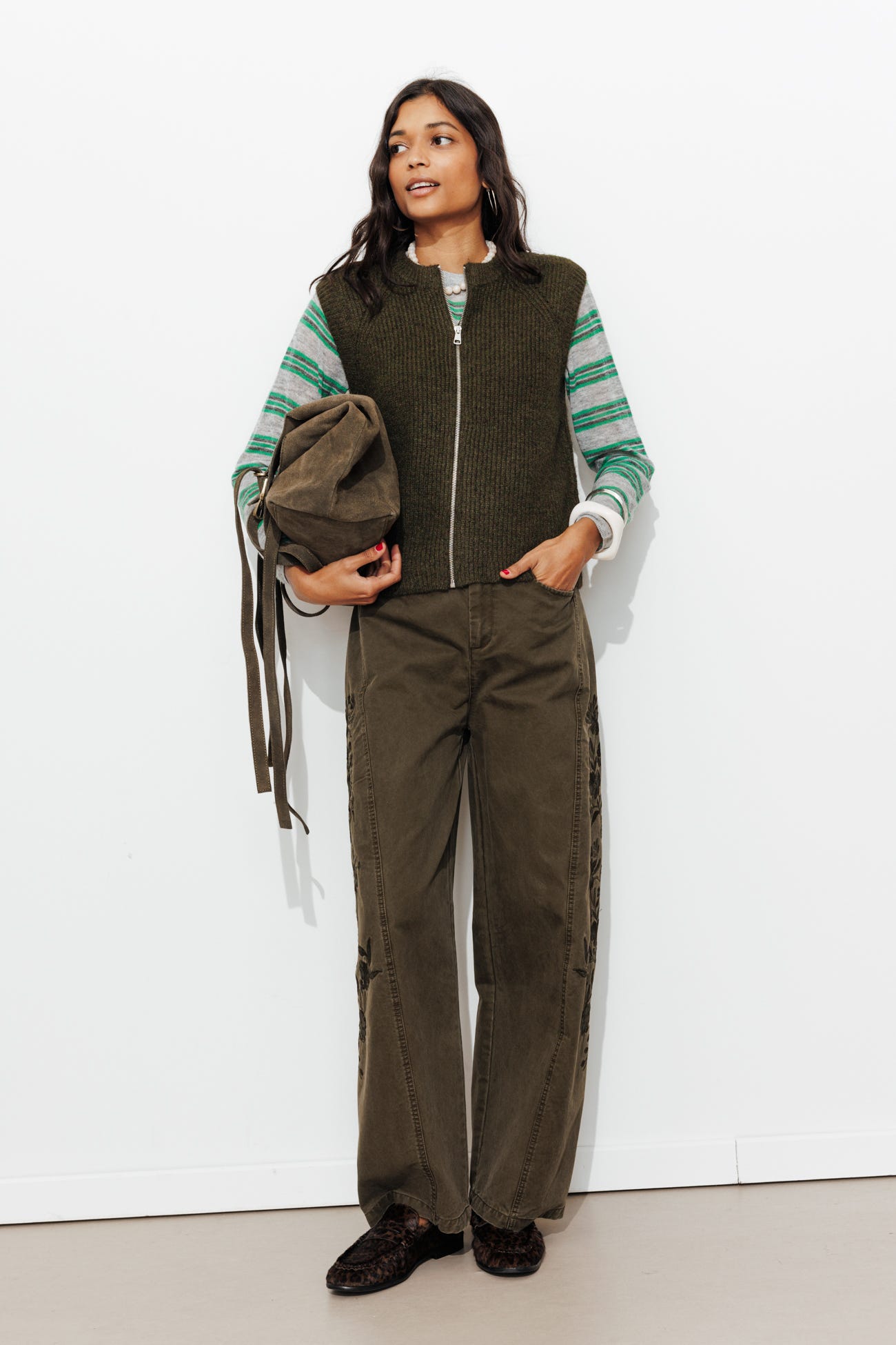 Gilet zippé sans manches