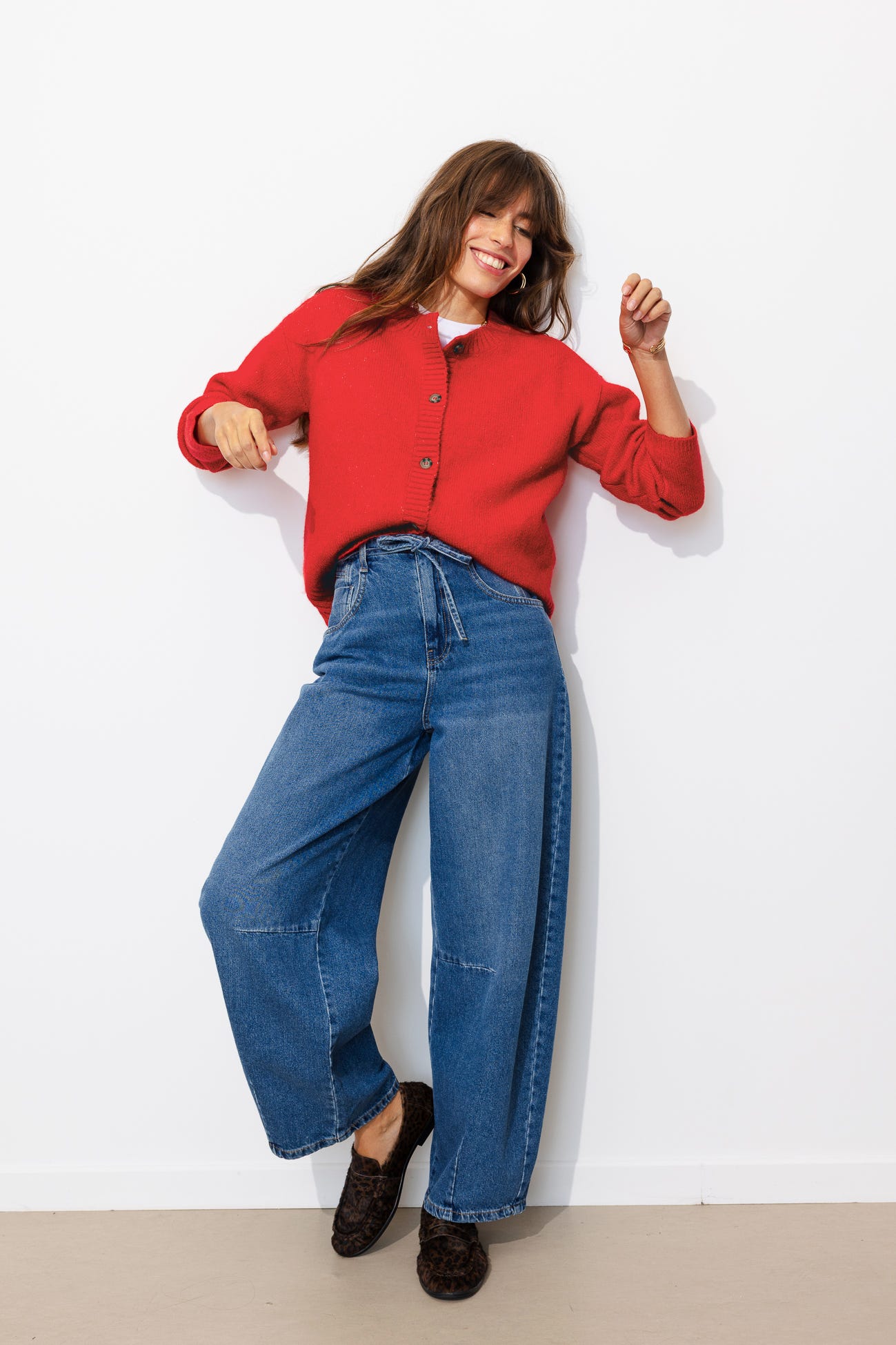 Cardigan col rond Femme