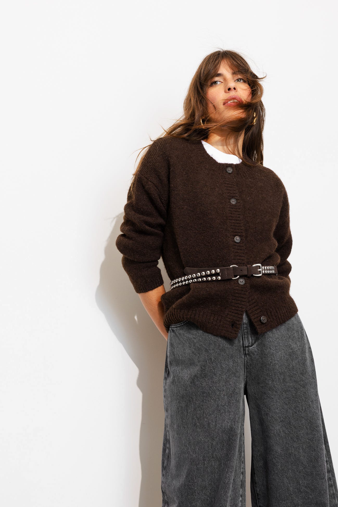 Cardigan col rond Femme