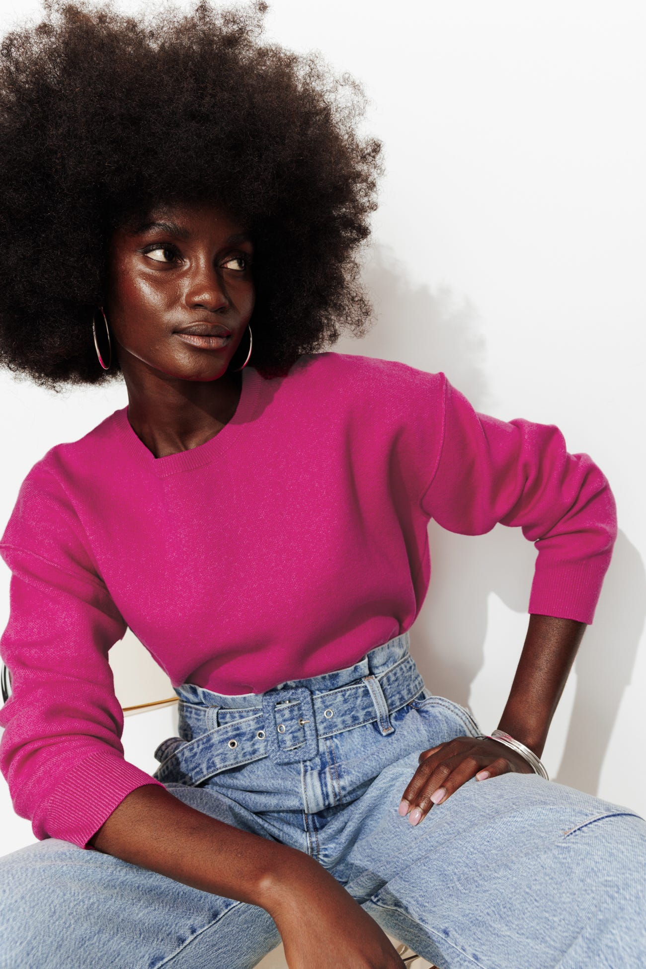 Pull en maille compacte Femme