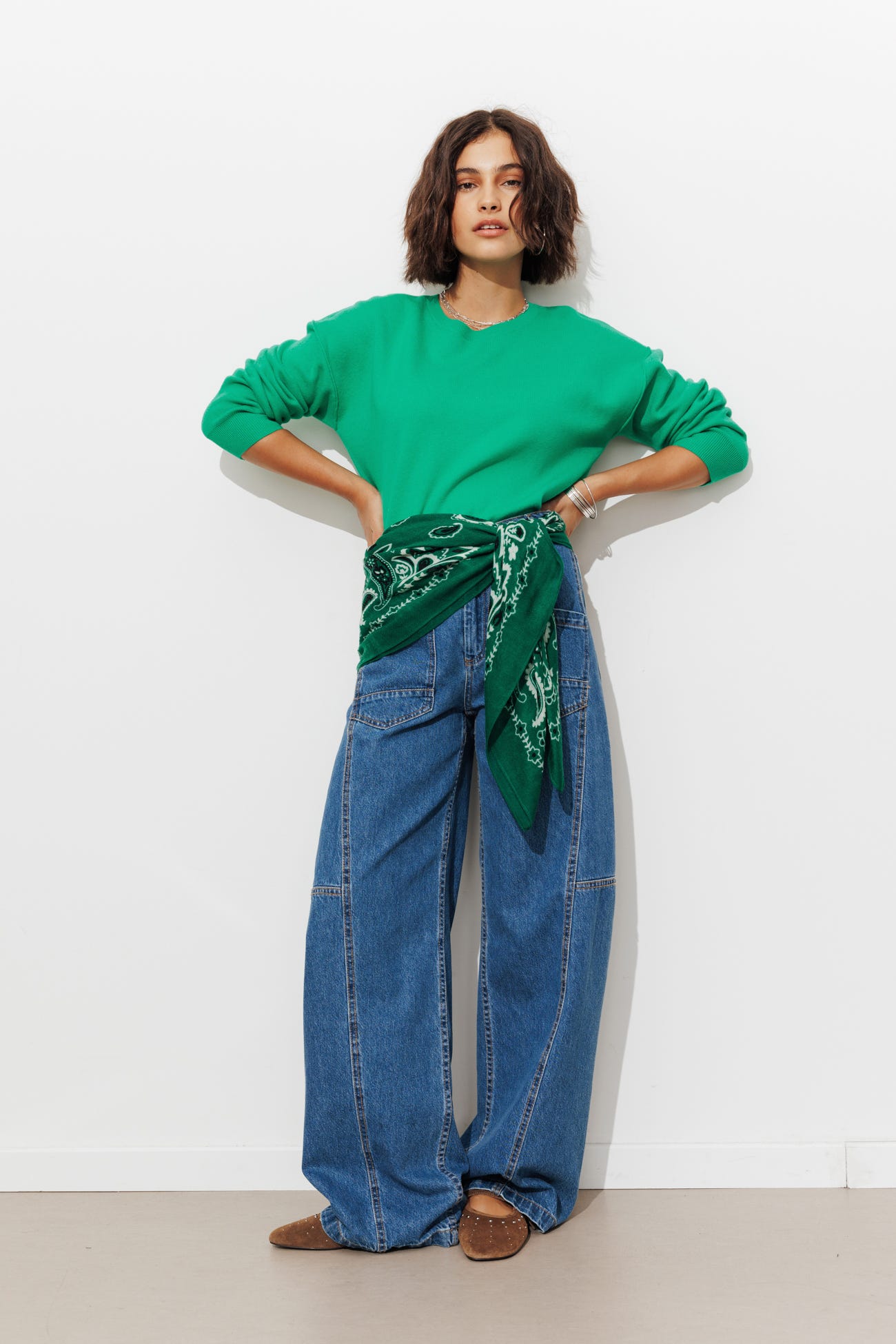 Pull en maille compacte Femme