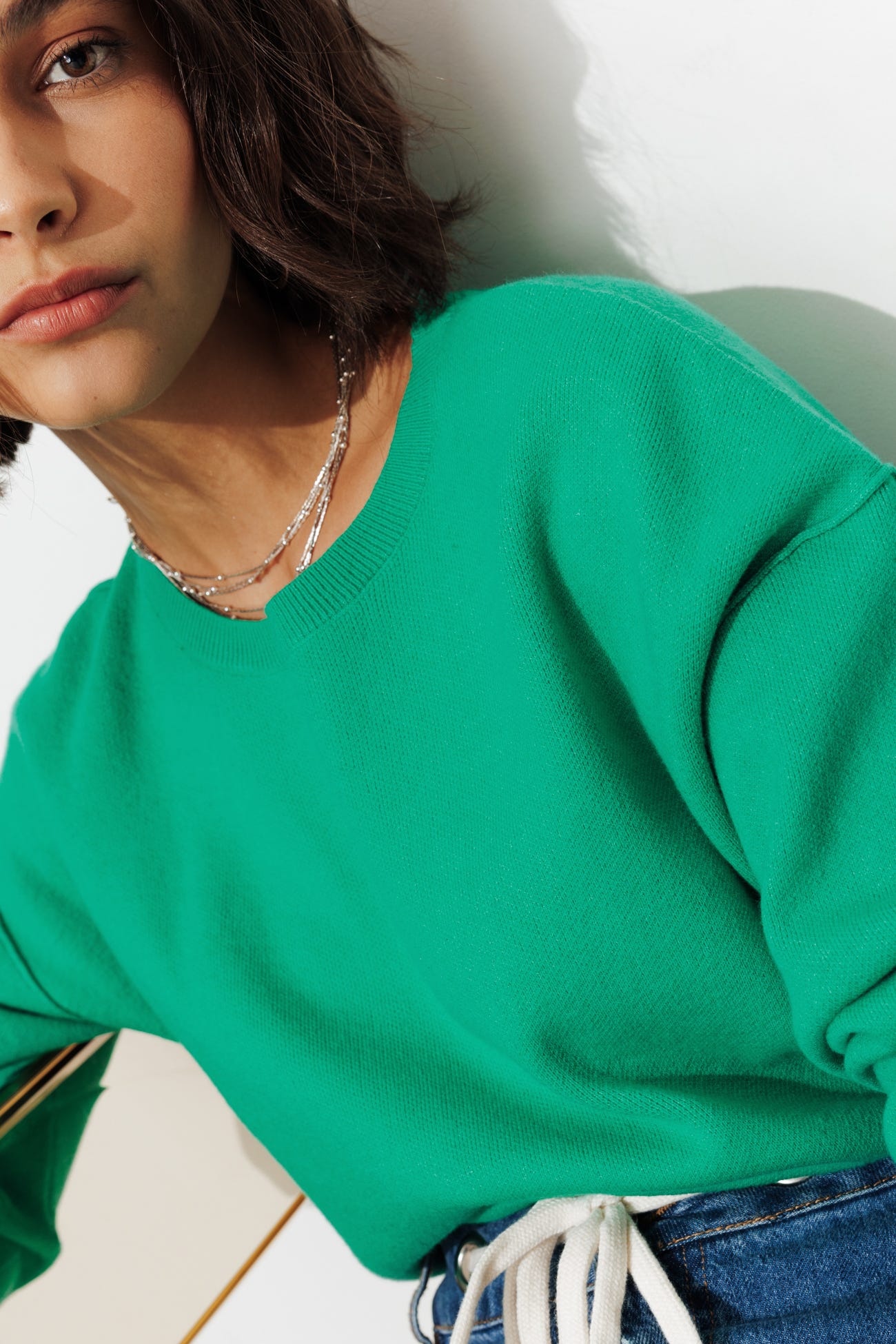 Pull en maille compacte Femme
