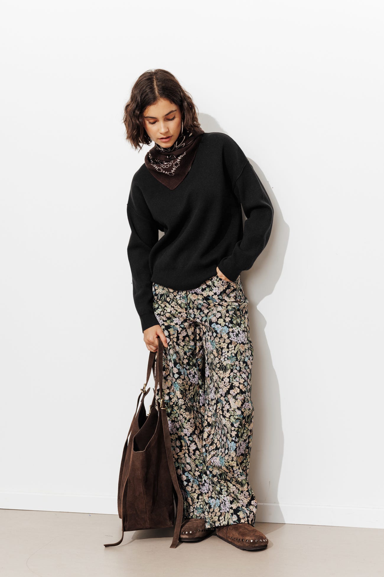 Pull en maille compacte Femme