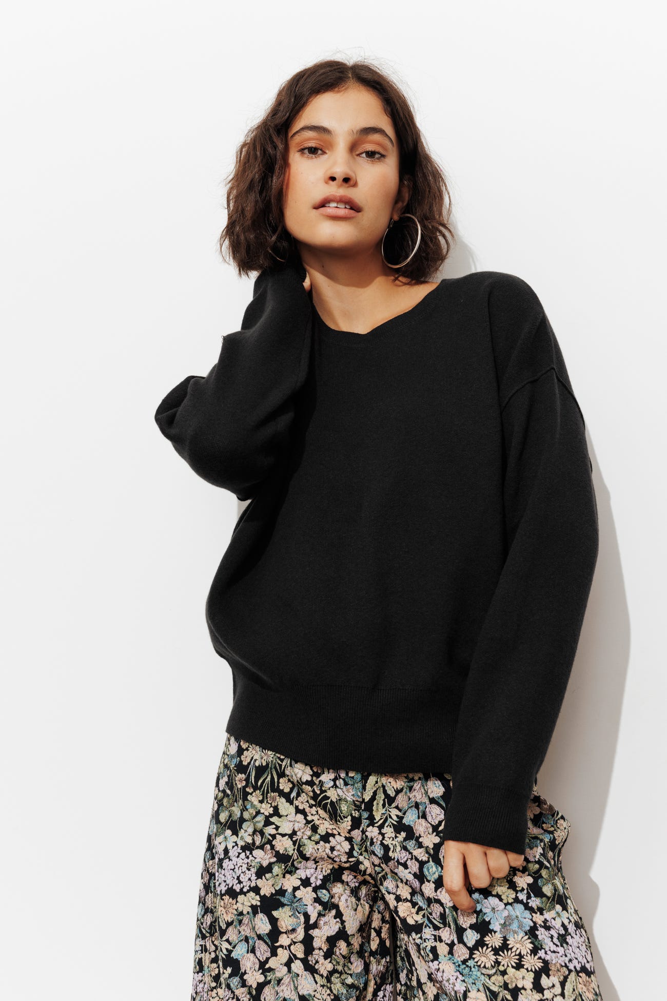 Pull en maille compacte Femme