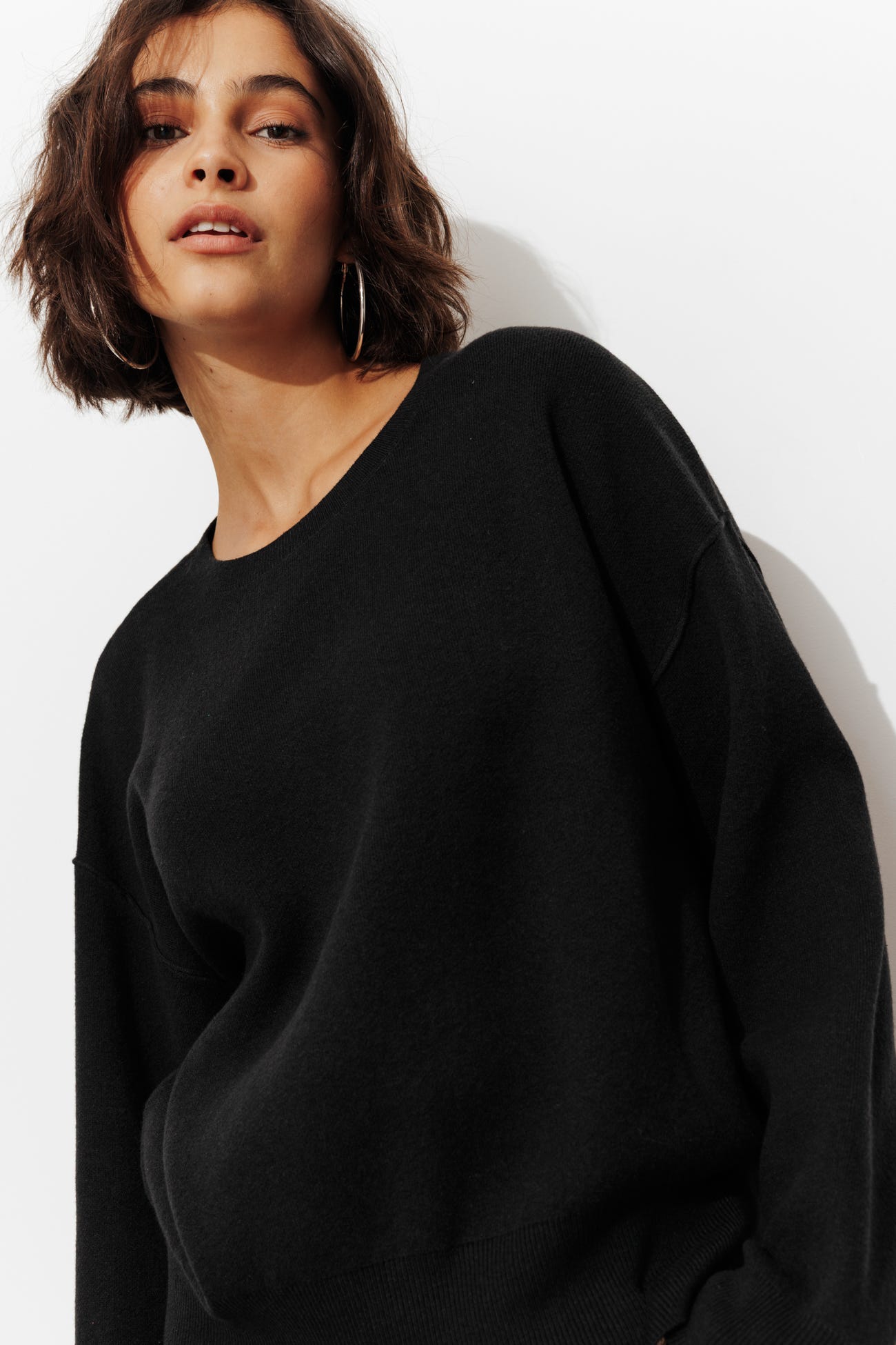 Pull en maille compacte Femme